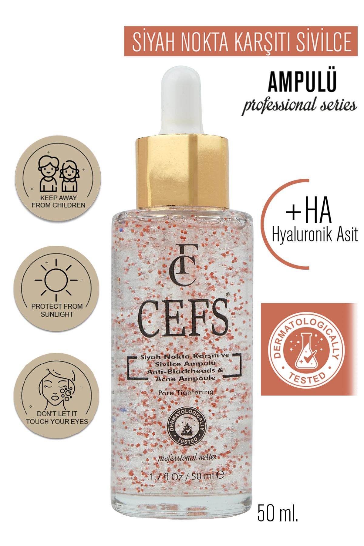 cefs Siyah Nokta Karşıtı Ampülü 50 ML, Siyah Nokta Temizleme, Giderme