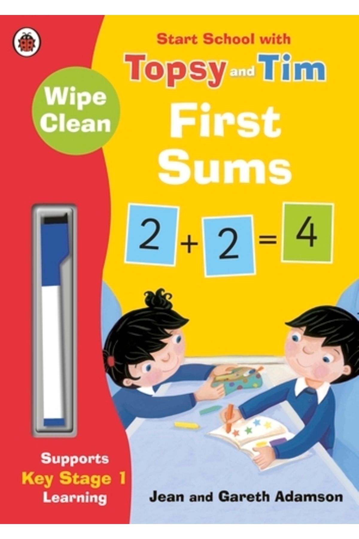 Penguin Random House-Wipe-Clean First Sums: Start School with Topsy and Tim 1