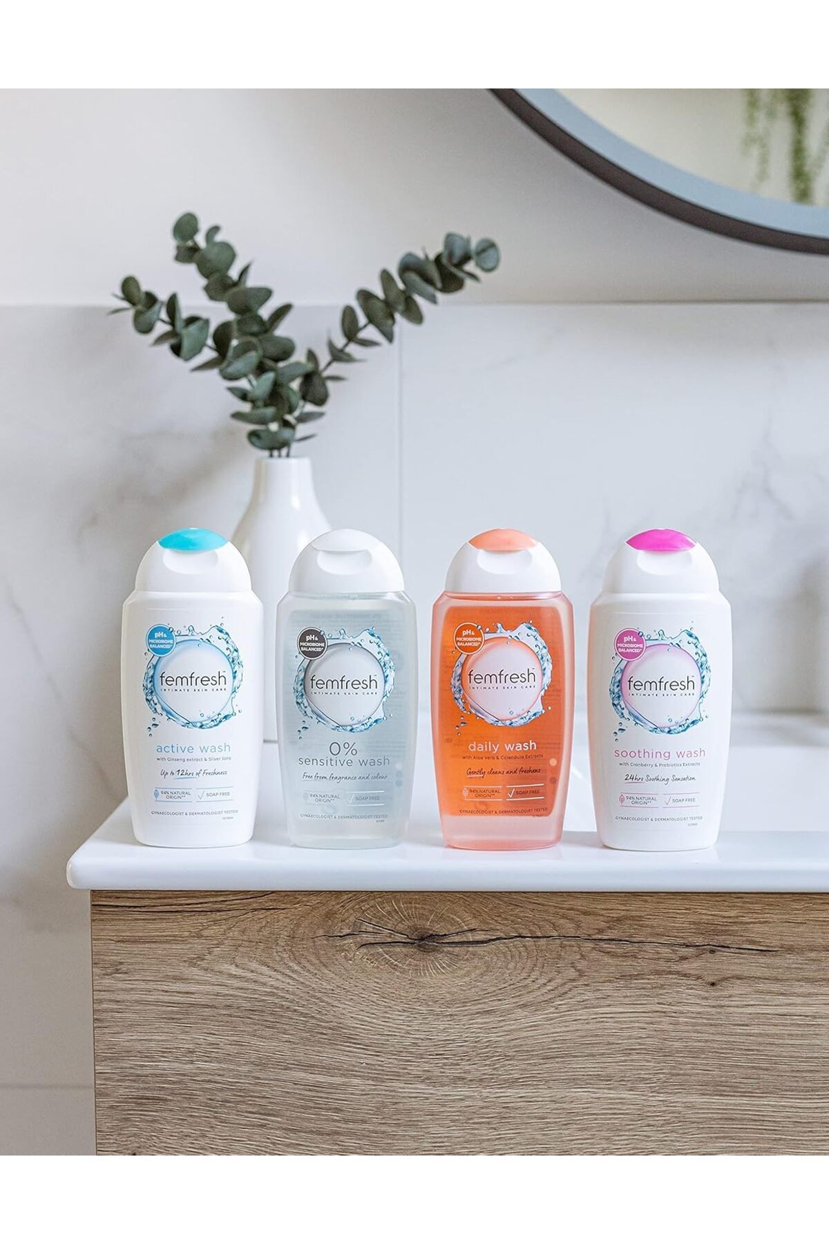 Femfresh-Intimate Skin Care 0% Wash, 0% Fragrance, 0% Soap, 94% Natural Origin Ingredients, Vegan Fr 9