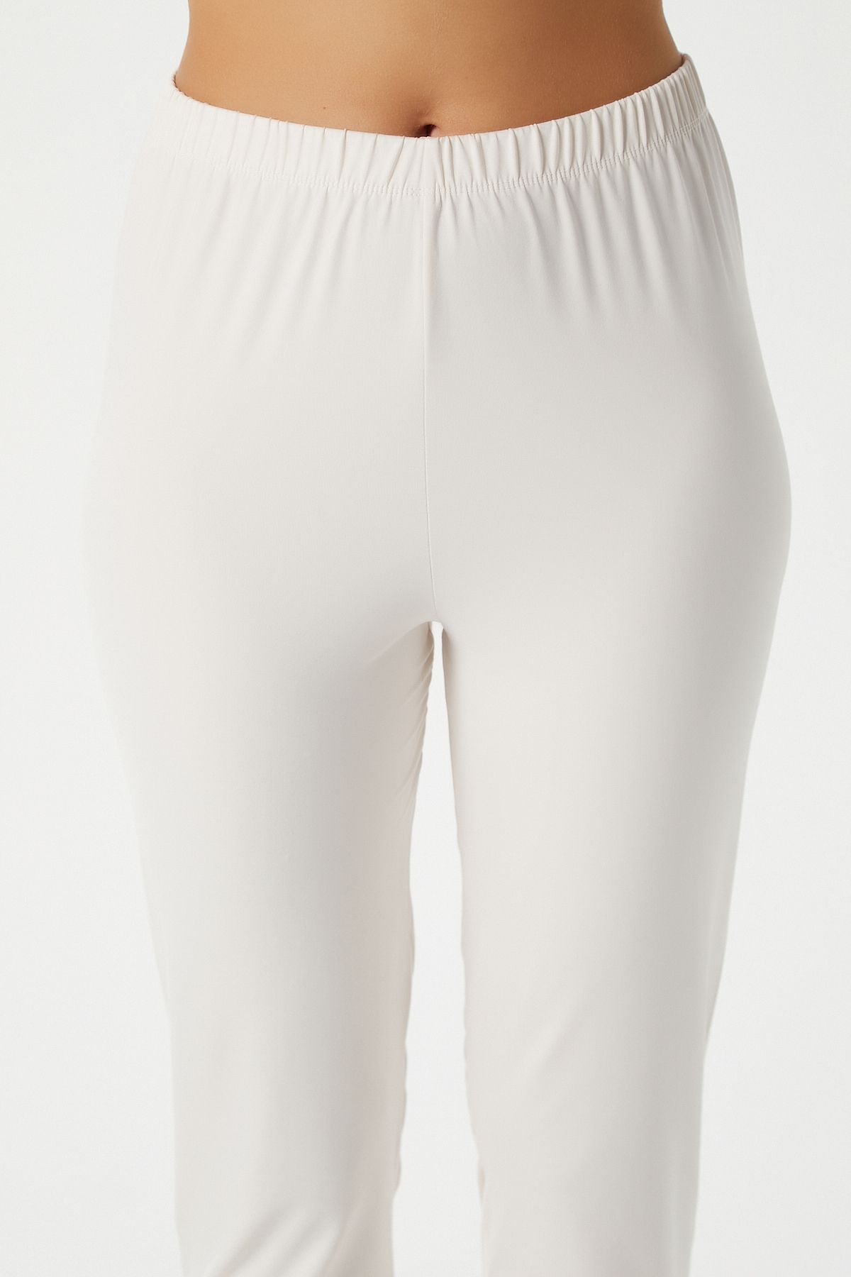 Ritnice-Set de pijamale pentru femei Julia Ecru Bow Bottom Top 7