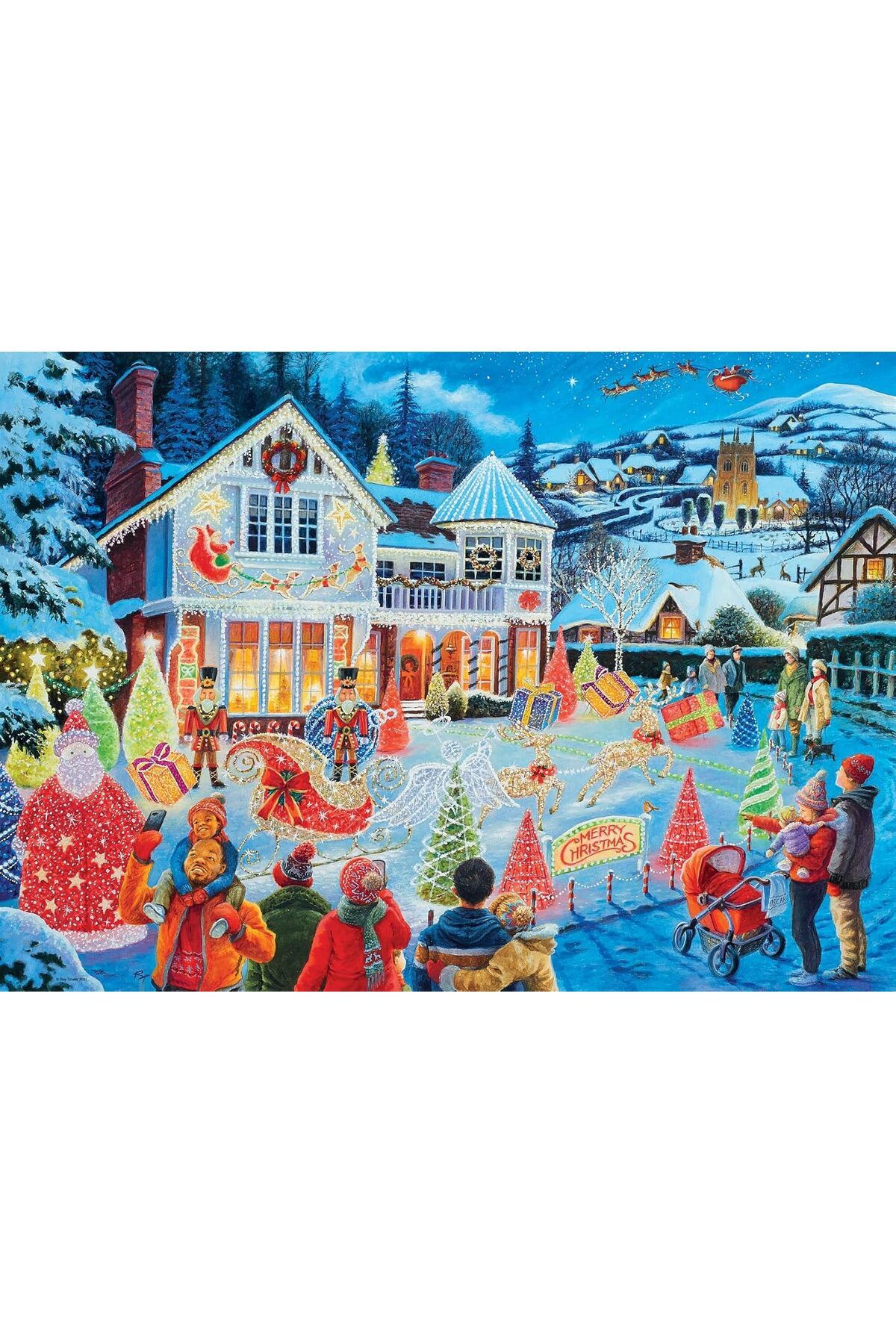 STOREMAX Sbl 1000 Parçalı Puzzle, Yılbaşı Evi SBLShp 1064356