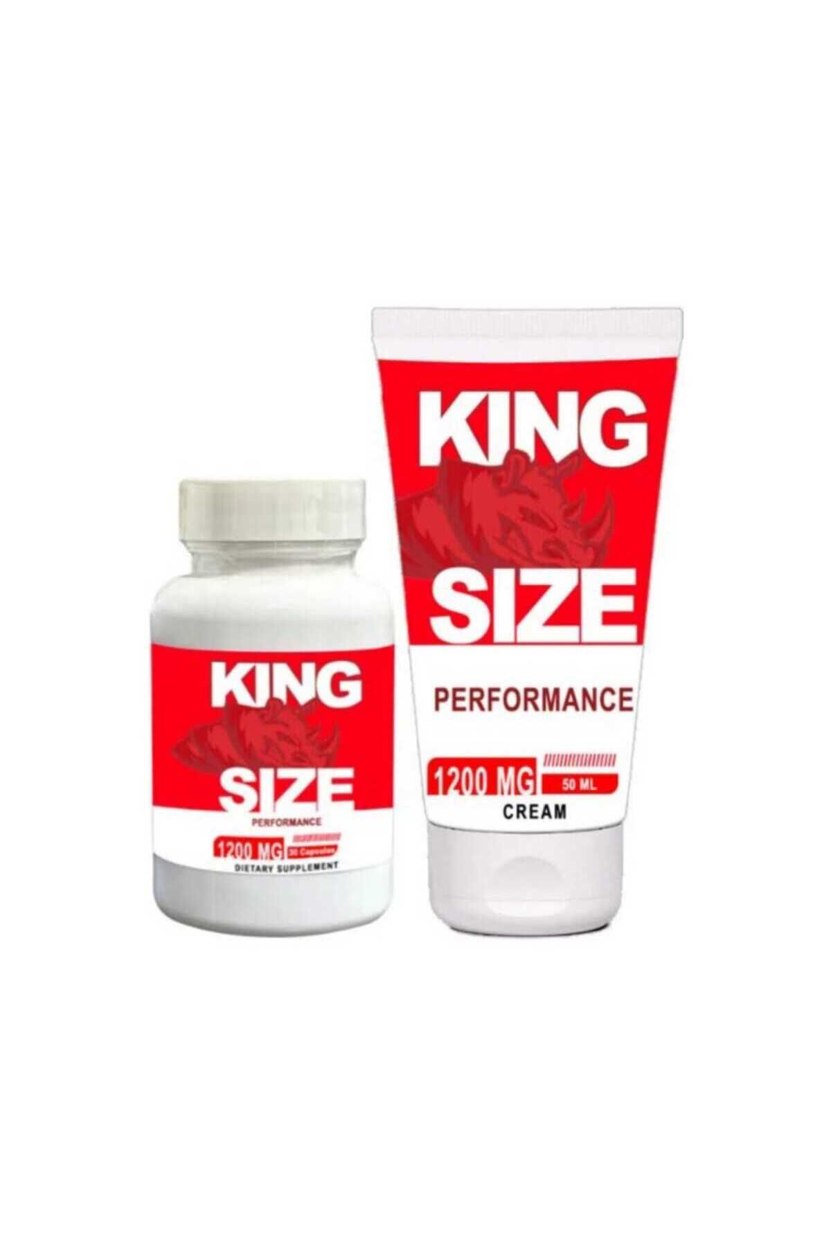 MEDİCREAM King Size 1200 mg Erkek Sertliğine ve Kuvvetine Eksiksiz Deneyim Veren 30 Lu ve 50 ml Krem Bir Arada