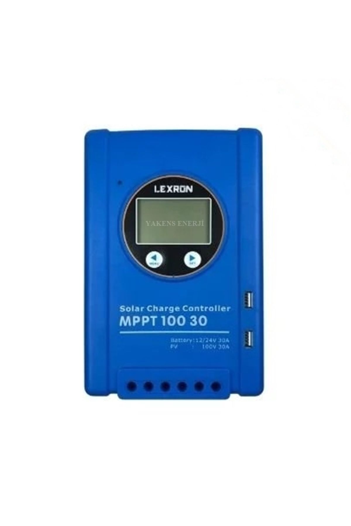 Lexron 30 Amper Mppt 12/24V Solar Şarj Cihazı 30A 12/24 Volt Mppt Regülatör Mavi Kasa Lexron