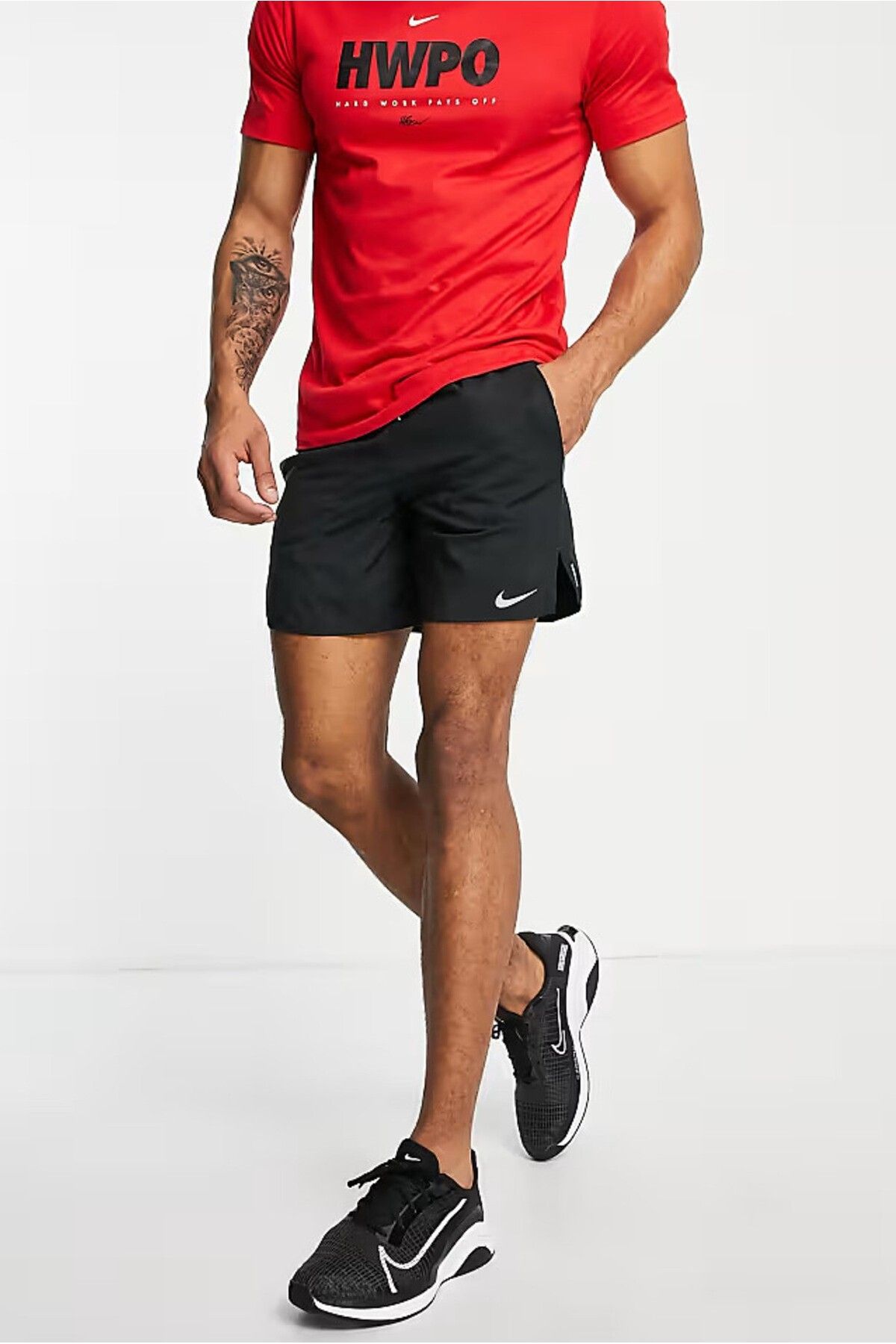 Nike-Dri-Fit Flex Stride 18cm Brief Running Black Men's Shorts 4