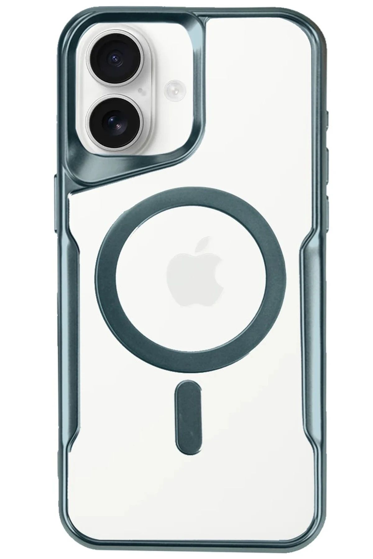 NewFace iPhone 16 Plus Kılıf Boyi Magsafe Silikon Kapak - Turkuaz BSTMY