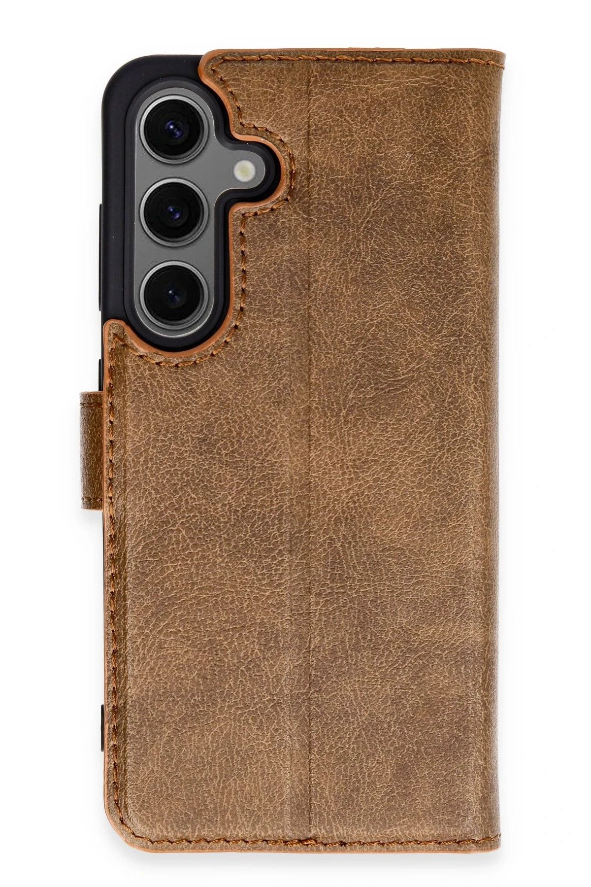 NewFace Samsung Galaxy S24 Kılıf Trend S Plus Kapaklı Kılıf - Taba BSTMY