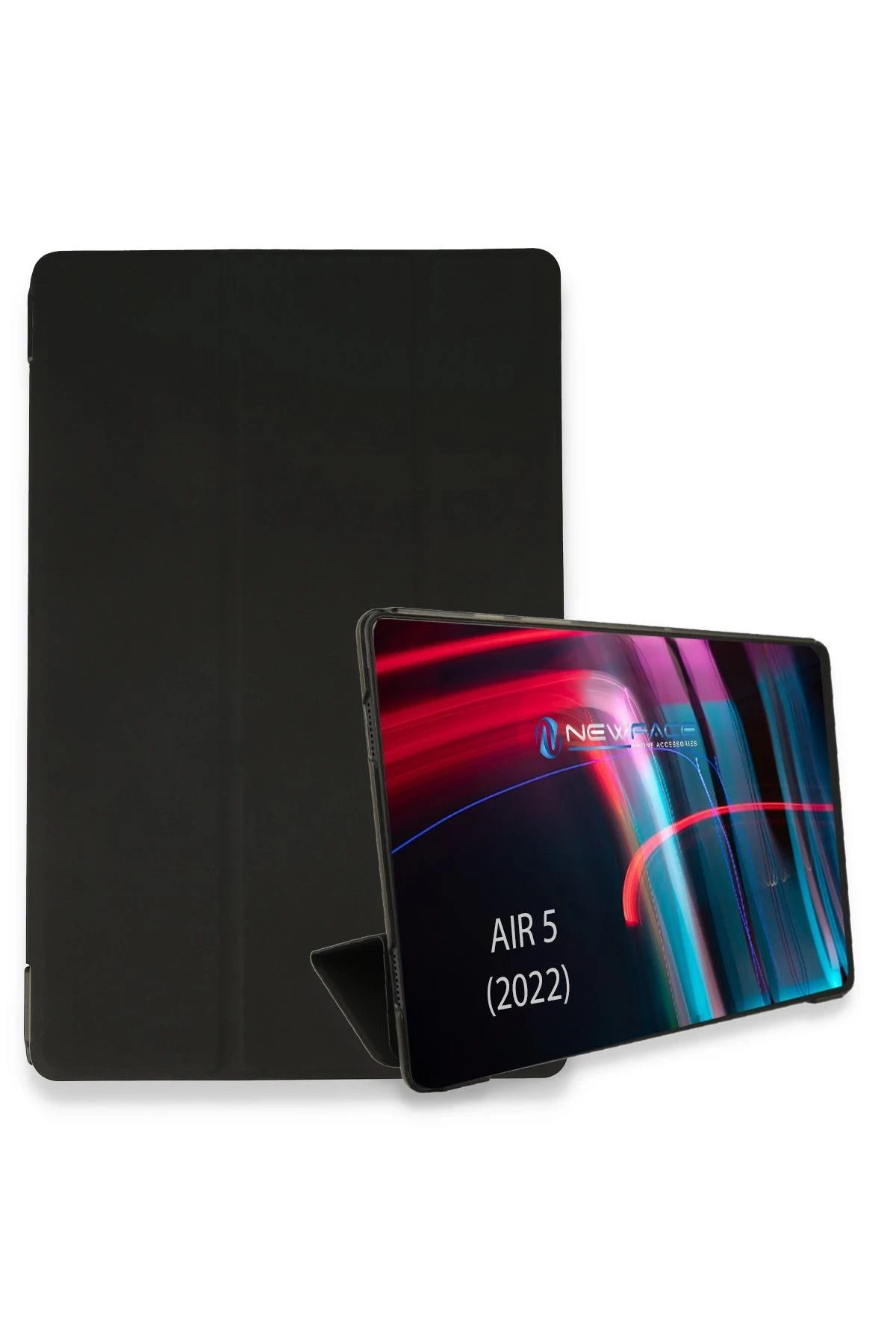 NewFace iPad Air 5 (2022) Kılıf Tablet Smart Kılıf - Siyah BSTMY