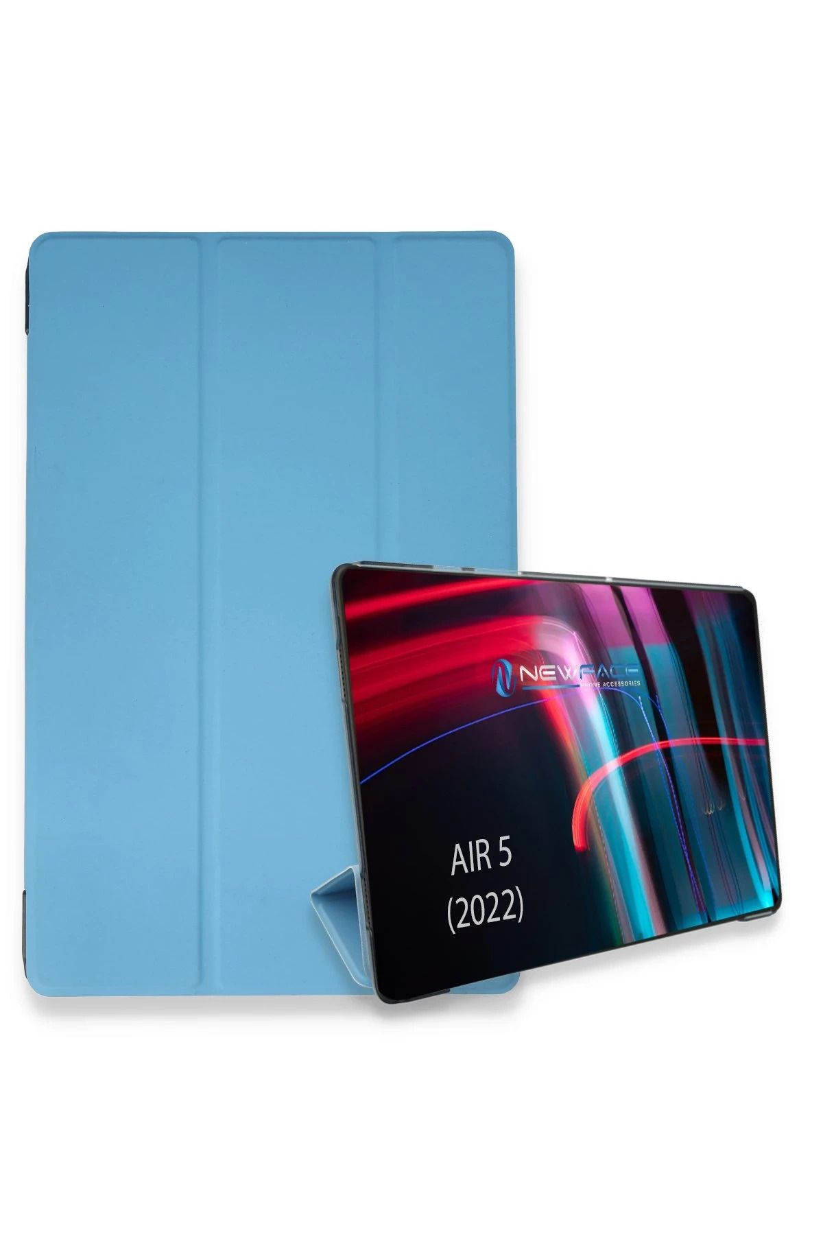 NewFace iPad Air 5 (2022) Kılıf Tablet Smart Kılıf - Mavi BSTMY