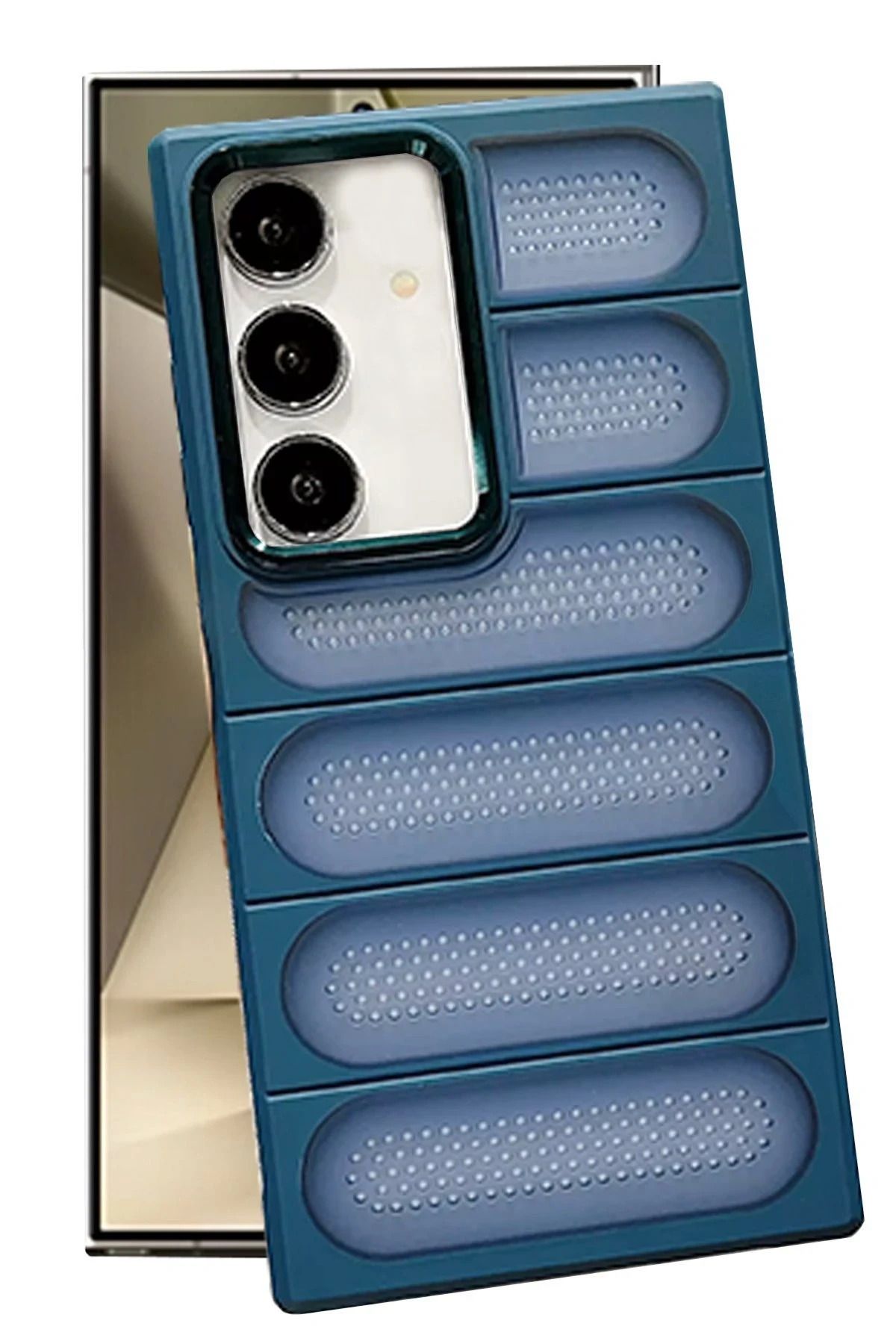 NewFace Samsung Galaxy S24 Kılıf Airmax Silikon Kapak - Lacivert YNSMR