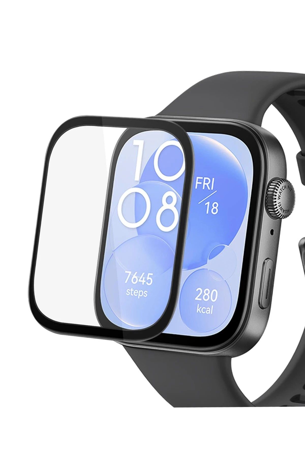 NewFace Huawei Watch Fit 3 Polymer Nano Ekran Koruyucu - Şeffaf YNSMR