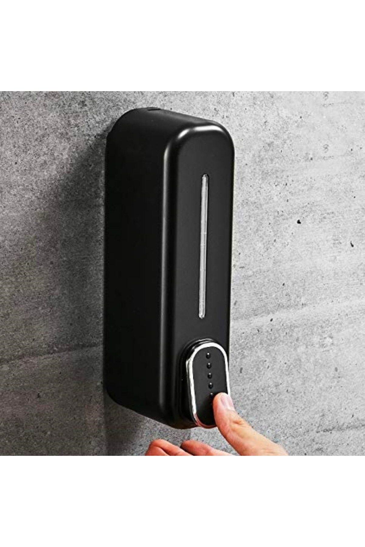blueb ® Siyah Duvara Monte Sıvı Sabunluk Dispenser 300 ml