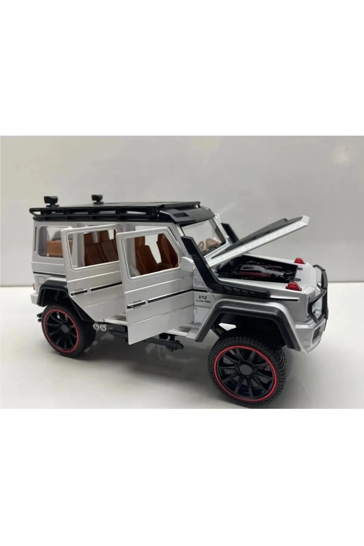 craftivio Büyük Boy 1:22 Ölçek Metal Mercedes G63 JEEP Diecast Model Metal Araba