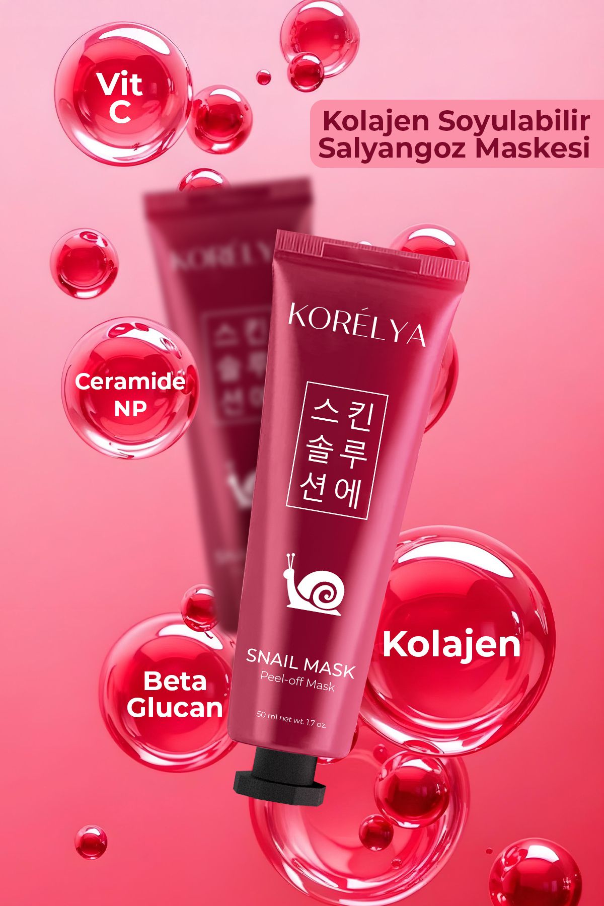 Soyulabilir Salyangoz Maskesi - Peelable Snail Mask 50 ml - 5
