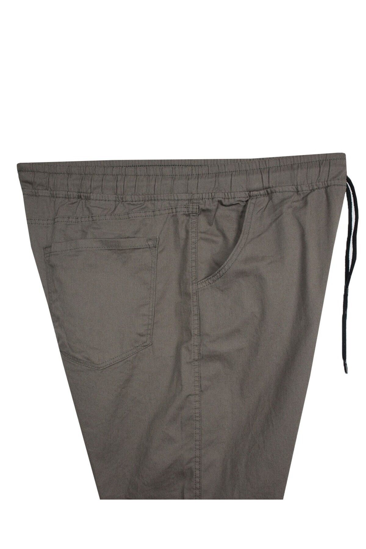 tambattal-Large Size Lace-Up Jogger Pants Soil 4