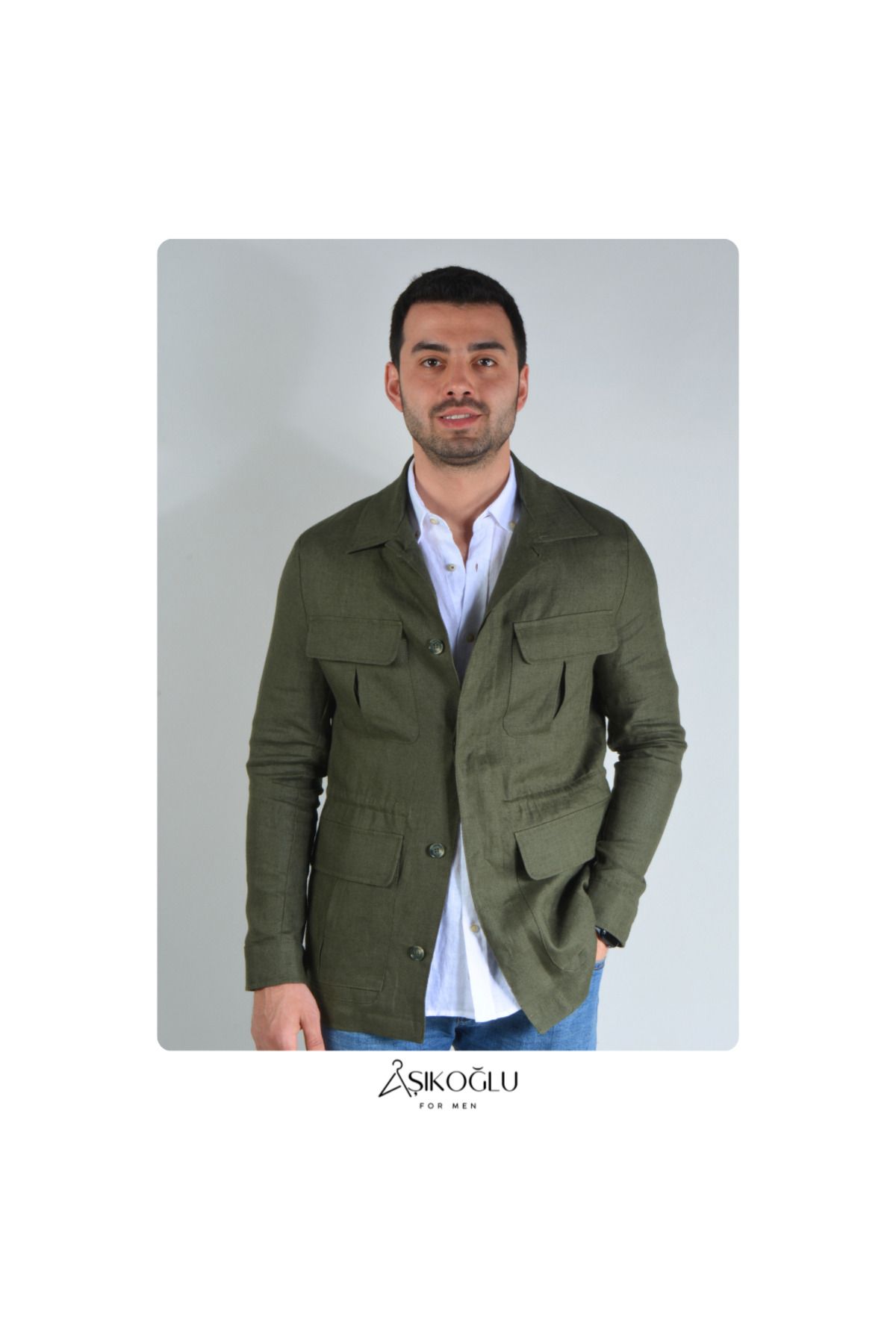 Aşıkoğlu Formen ASTARSIZ HAM KETEN CEKET