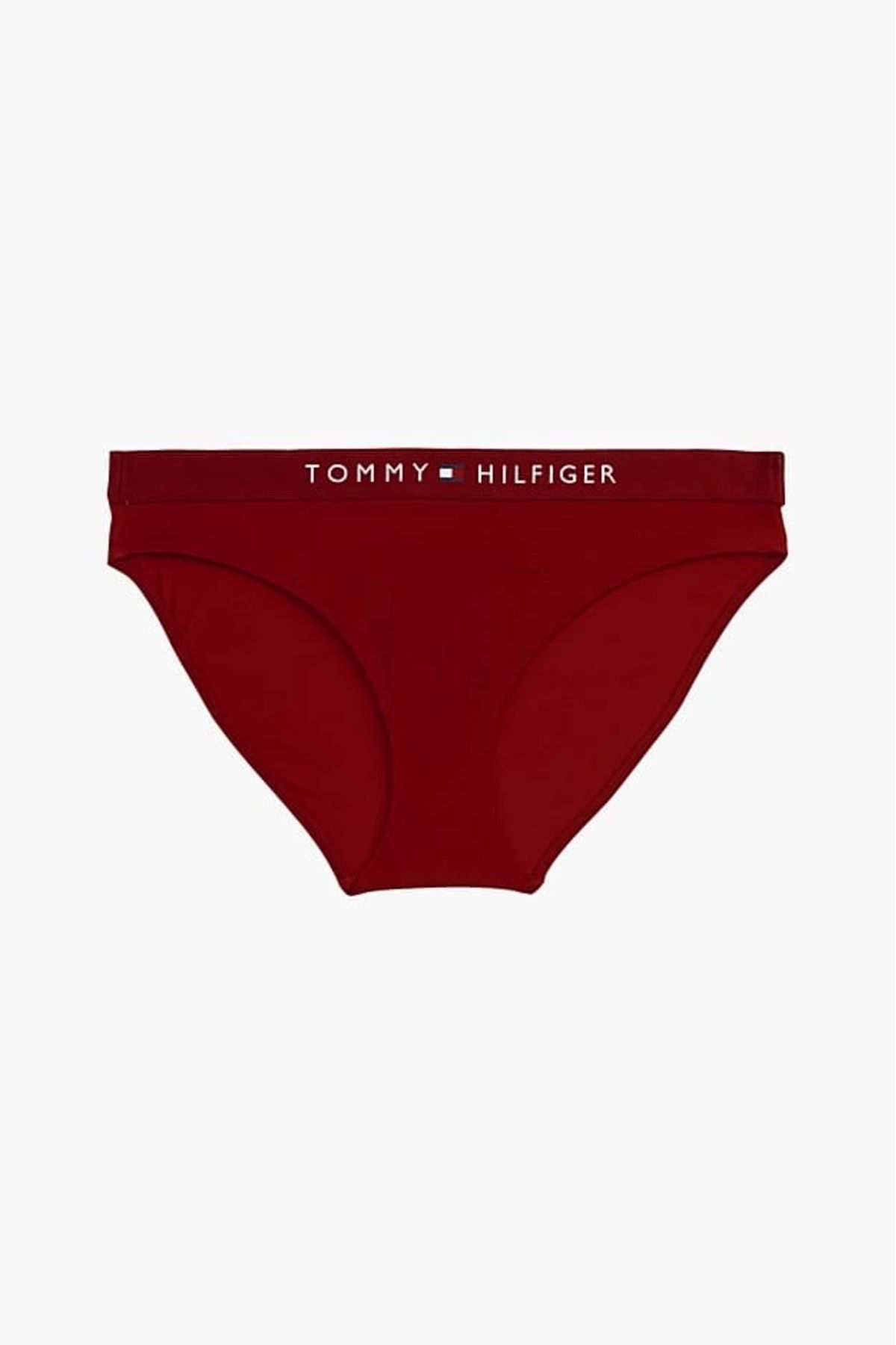 Tommy Hilfiger Klasik Yüzme Bikini Alt - Kırmızı