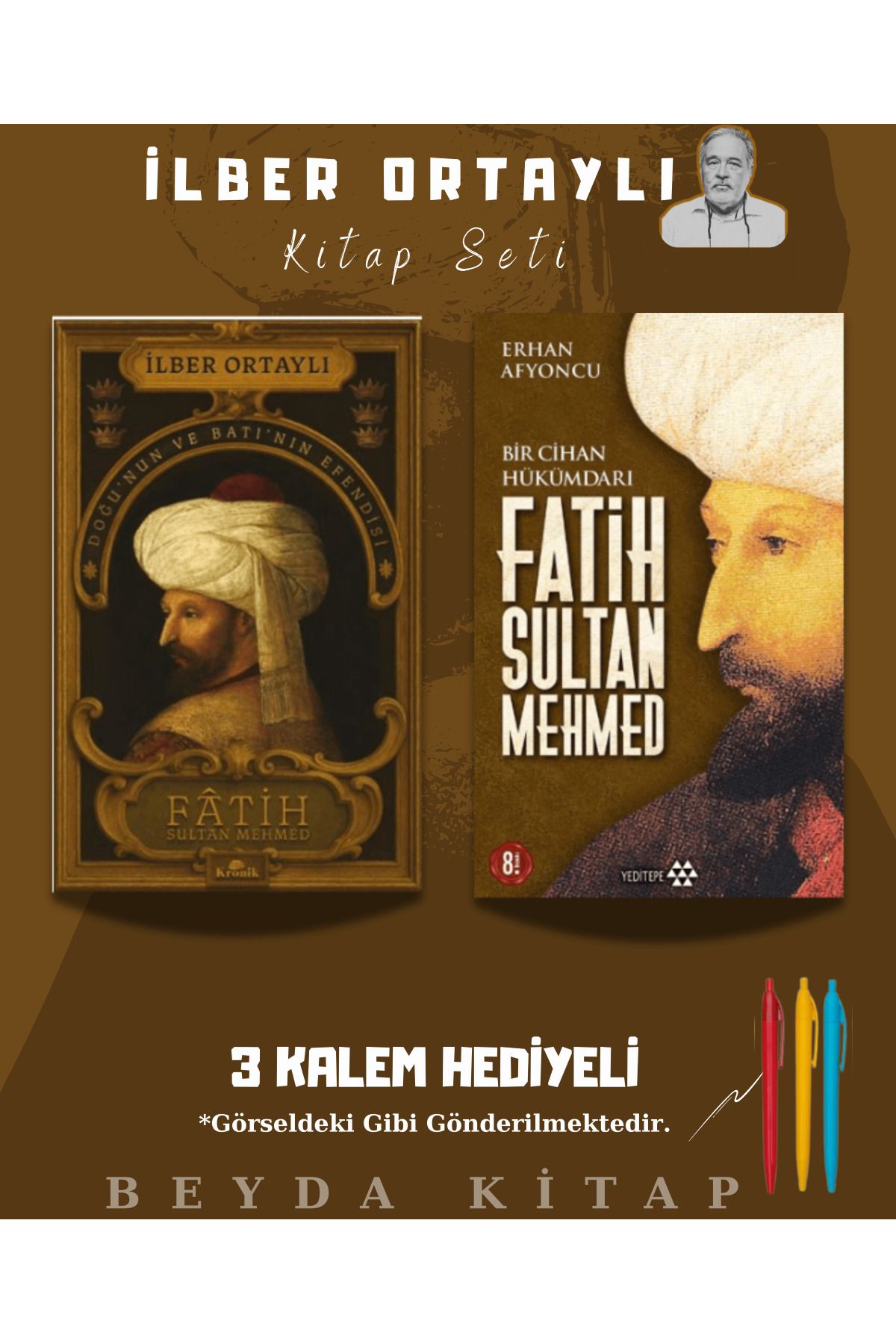 Kronik Kitap Fatih Sultan Mehmet - Kitap Seti - İlber Ortaylı - Erhan Afyoncu - Kitap Seti - Kalem Hediyeli