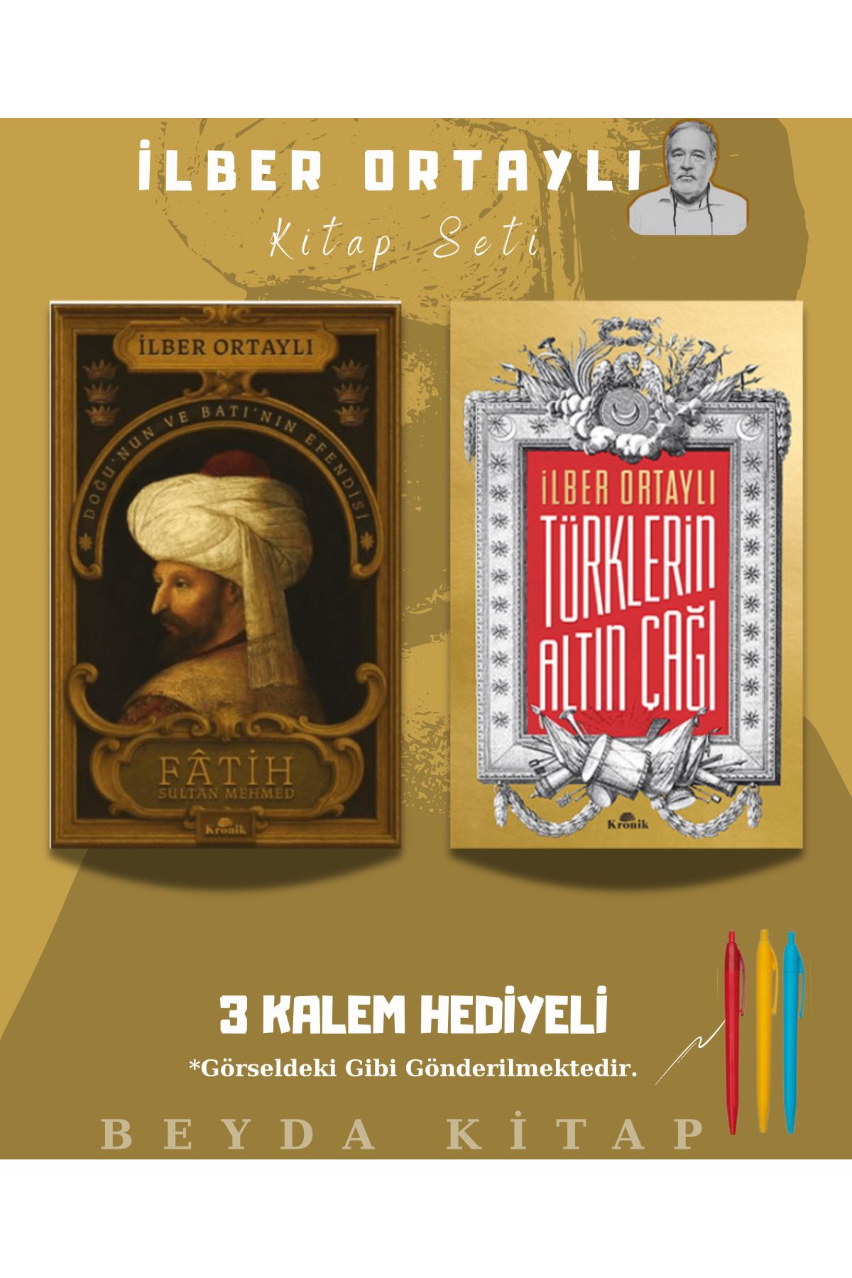 Kronik Kitap Fatih Sultan Mehmet - Türklerin Altın Çağı - İlber Ortaylı - Kitap Seti - Kalem Hediyeli