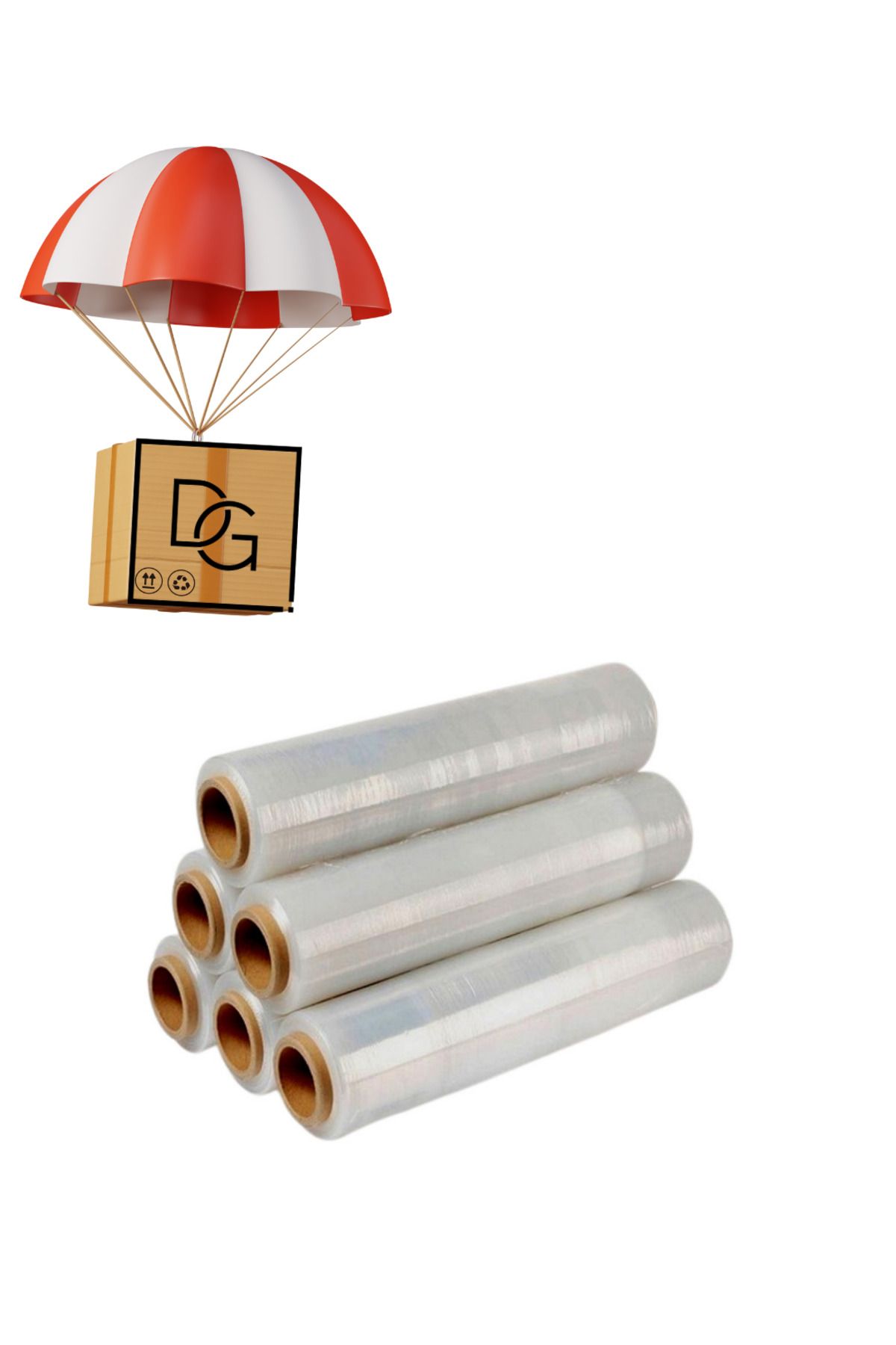 DETAY GLOBAL KURUMSAL Palet Streç Film 17 Micron X 50 cm X 200 m 1 ADET