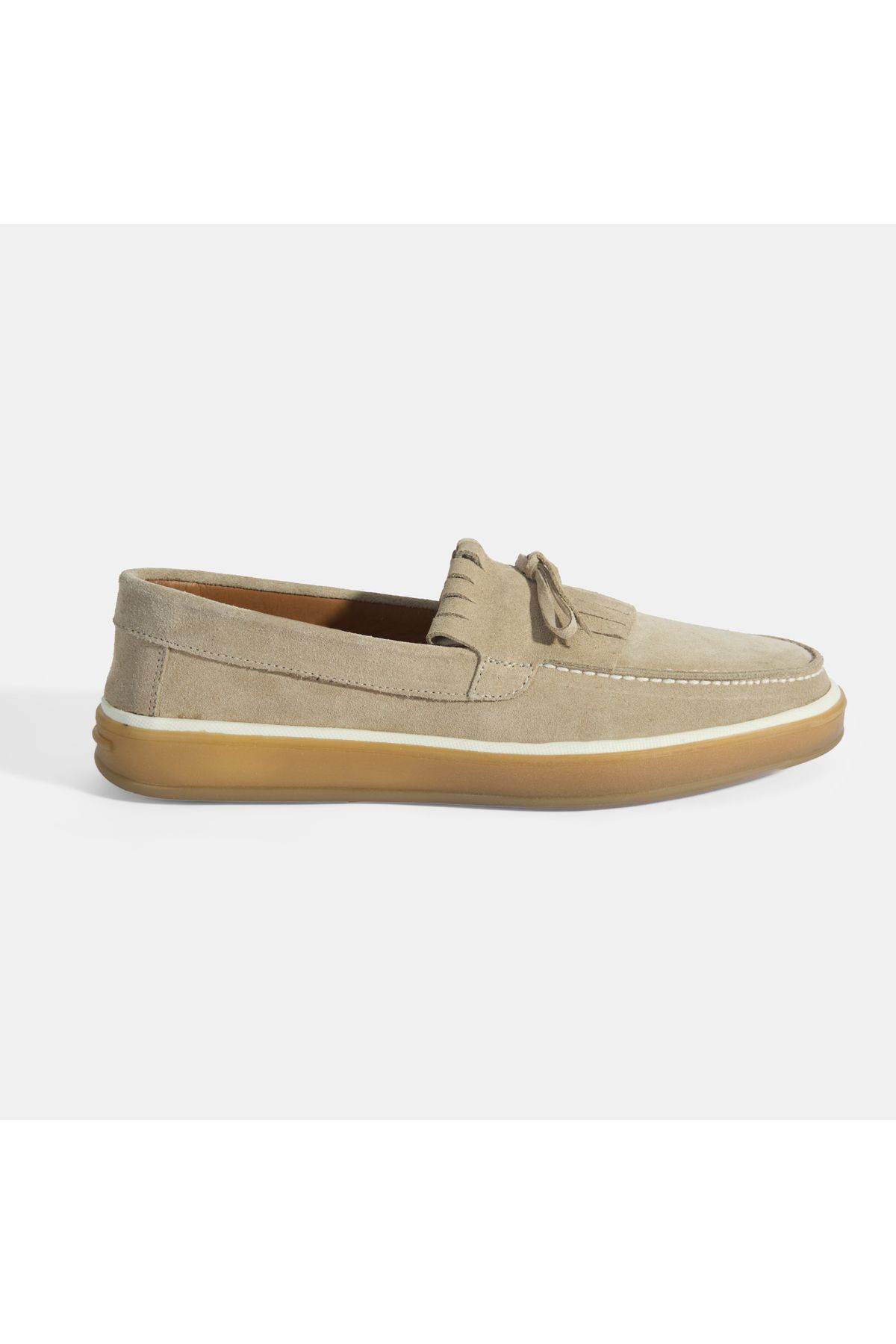 Desa Erkek Bej Süet Püsküllü Loafer