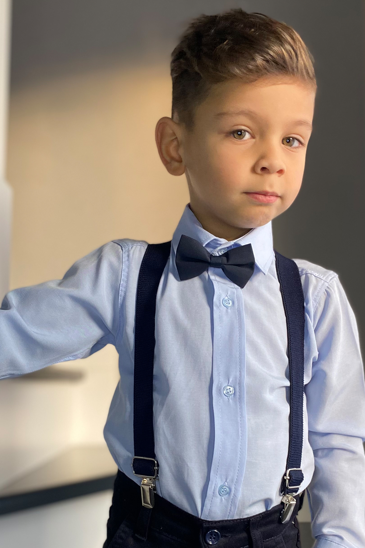 BOY'S SUSPENDERS and BOW TIE 1-12 YEARS OLD COMPATIBLE