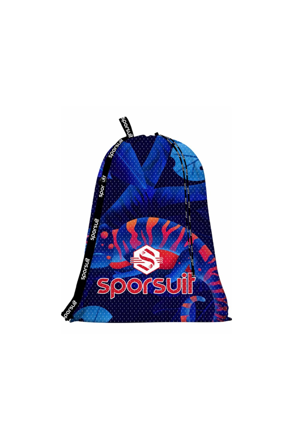 sporsuit Deepsea Yüzücü File Baskılı Antrenman Çantası Arena Yaz ve Kış Şampiyonaları İçin File