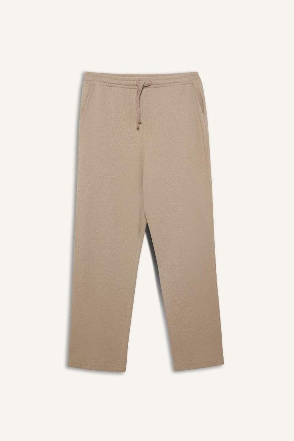 DeFacto Yeni Sezon Beli Bağcıklı Wide Leg Geniş Paça Eşofman Altı