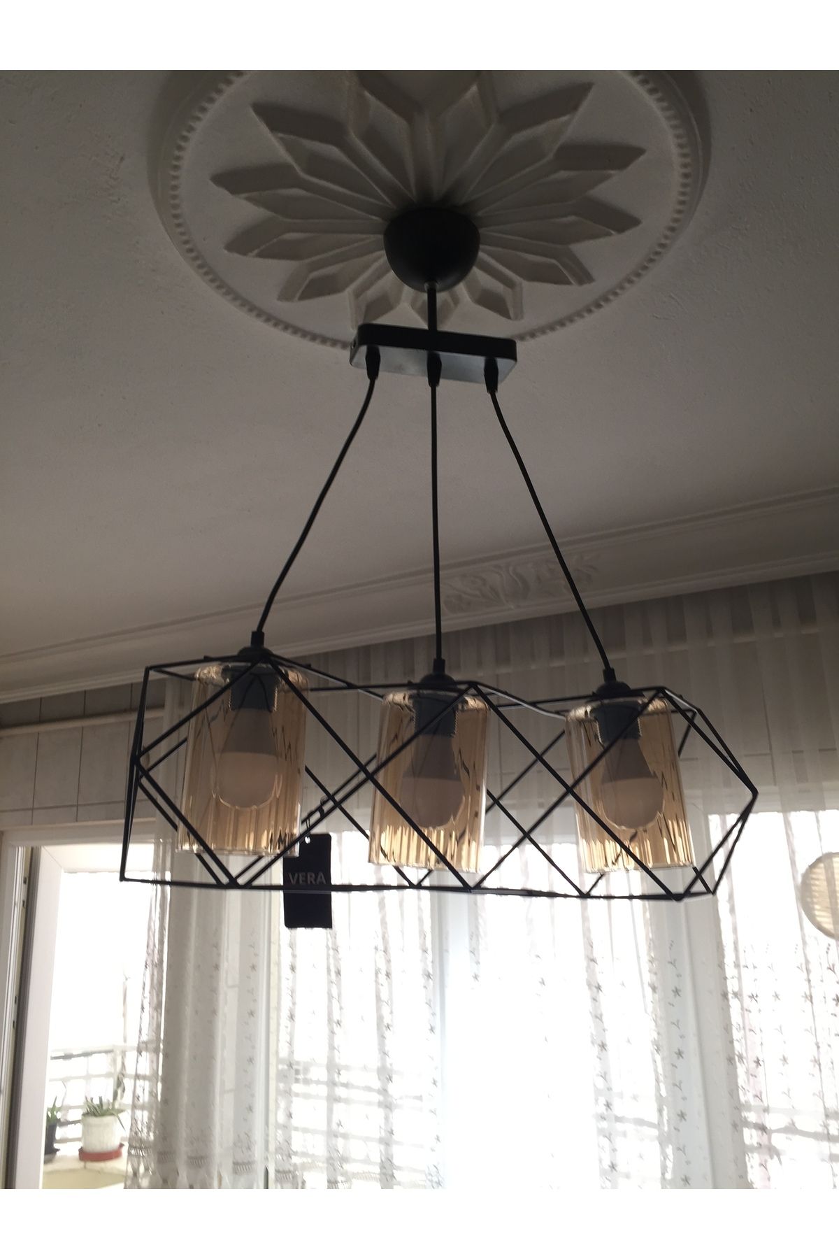 Retro TEL MODEL AMPÜLLÜ AVİZE