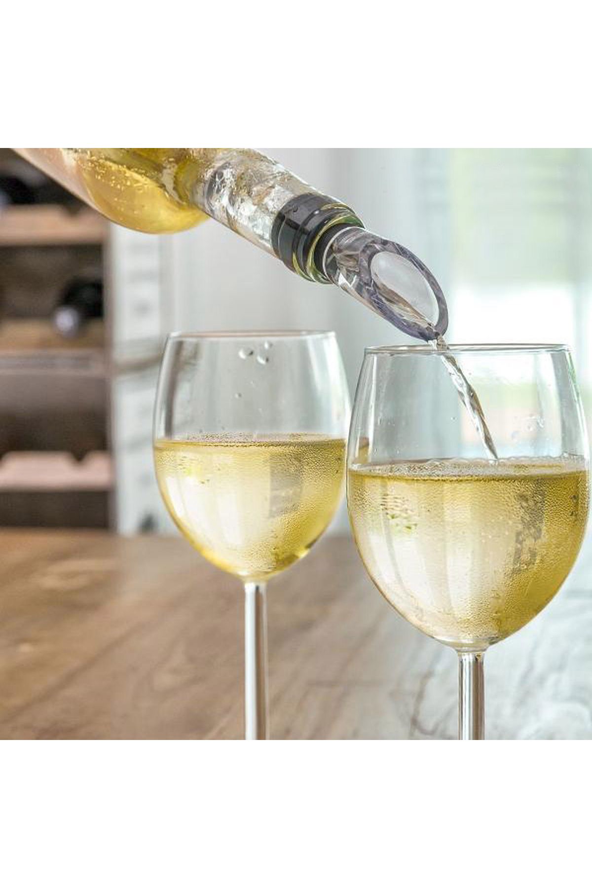 OEM-3-in-1 wine cooler with dripper and aerator, elegant drainage, maintains ideal temperature 8