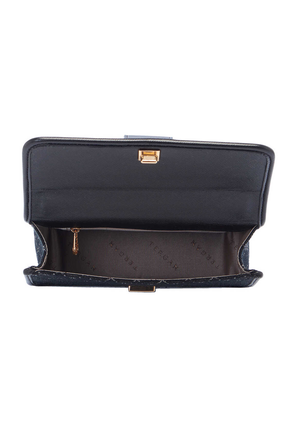 Tergan-Black Textile Women's Crossbody Bag - S25Y1Twc0715-R0P 4