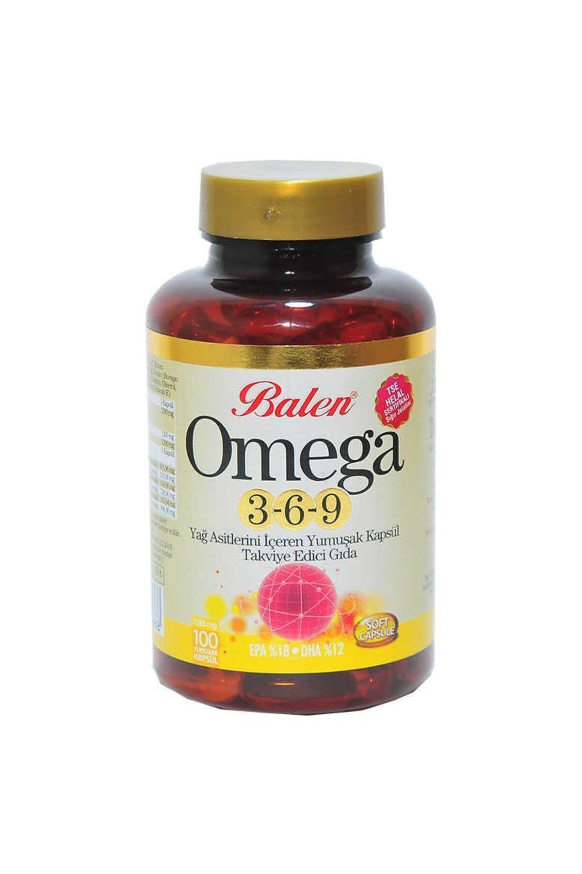 Lisinya Omega 3-6-9 1585 Mg x 100 Yumuşak Kapsül