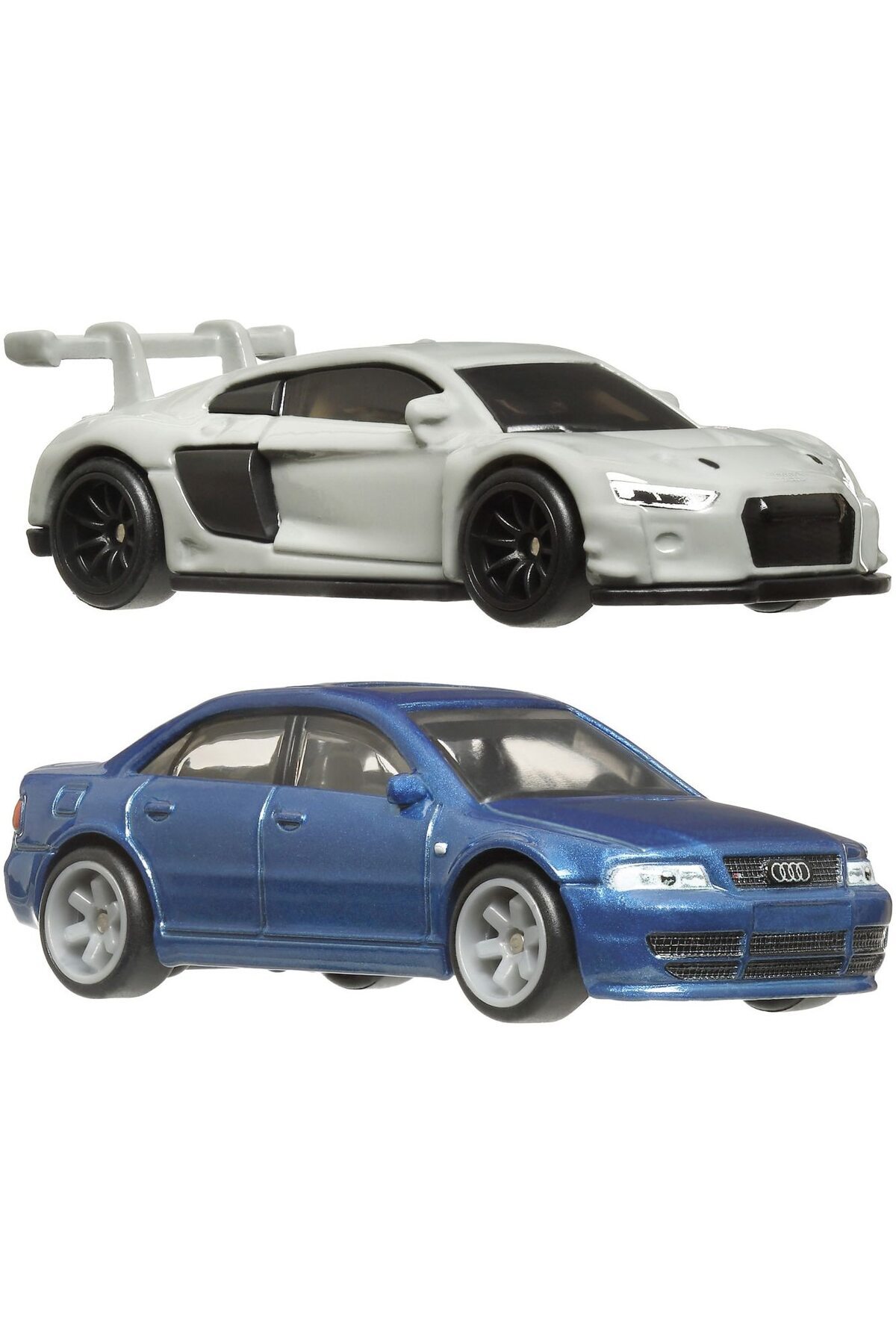 HOT WHEELS-Set of 2 Hot Wheels metal cars - Audi S4 Quattro and Audi R8 LMS 3