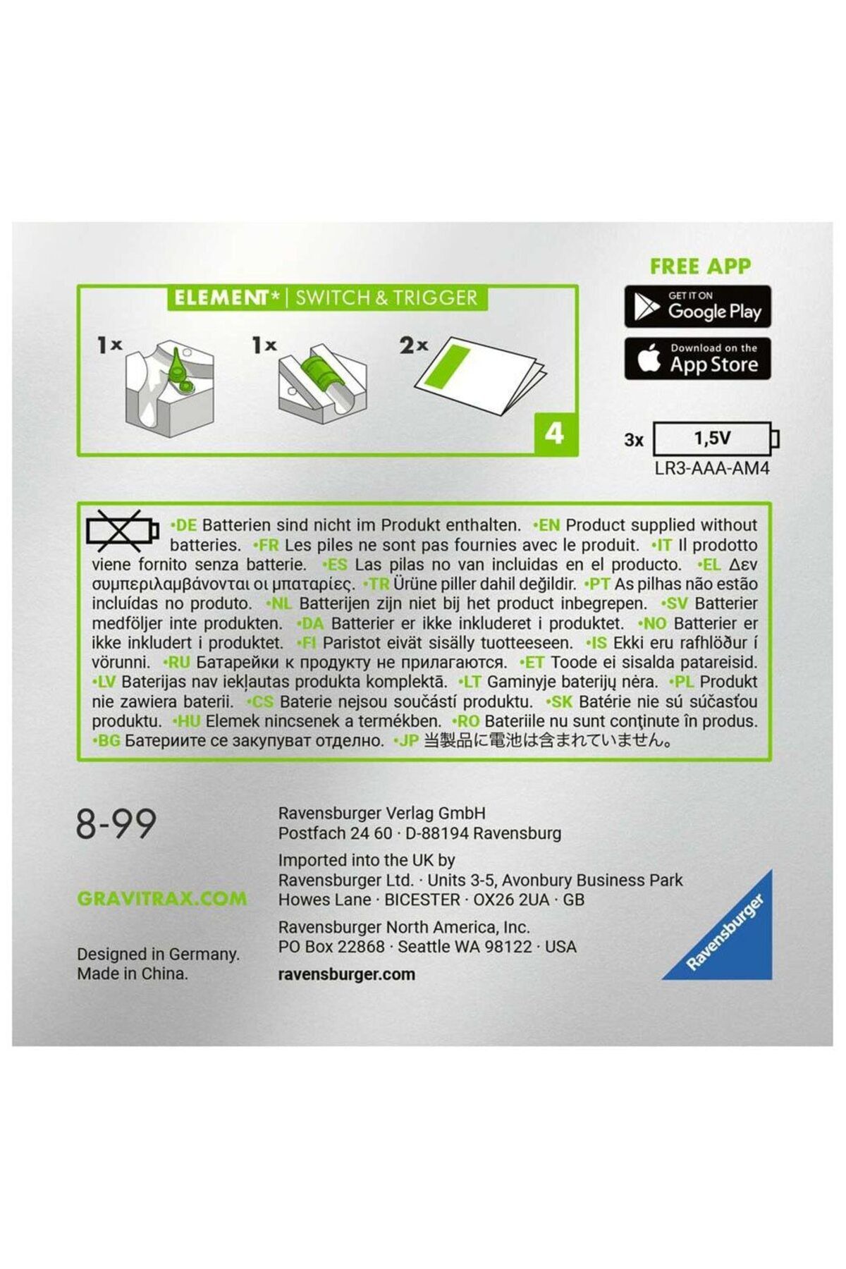 RAVENSBURGER-Set accesorii GraviTrax Power - Switch&Trigger 4