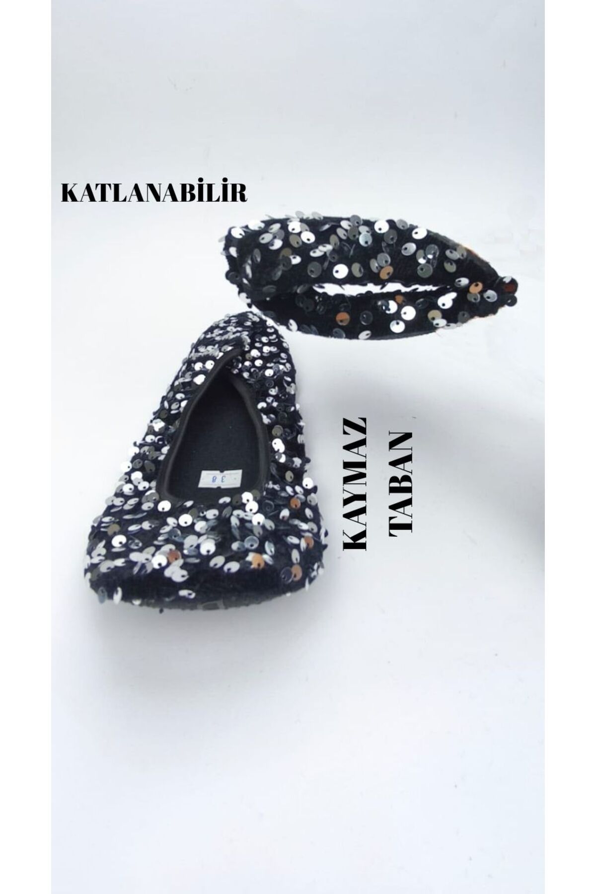 CEYDA SHOES PULLU Kadife Ev,hac, Umre , Hediye, Günlük Babet,Pull Payet Babet, Panduf, Patik, Gösteri Pisi Pisi