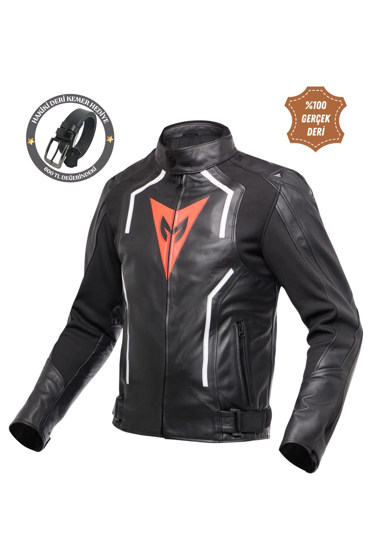 cm7 LEATHER COMBAT DERİ MOTOSİKLET MONTU CEKETİ