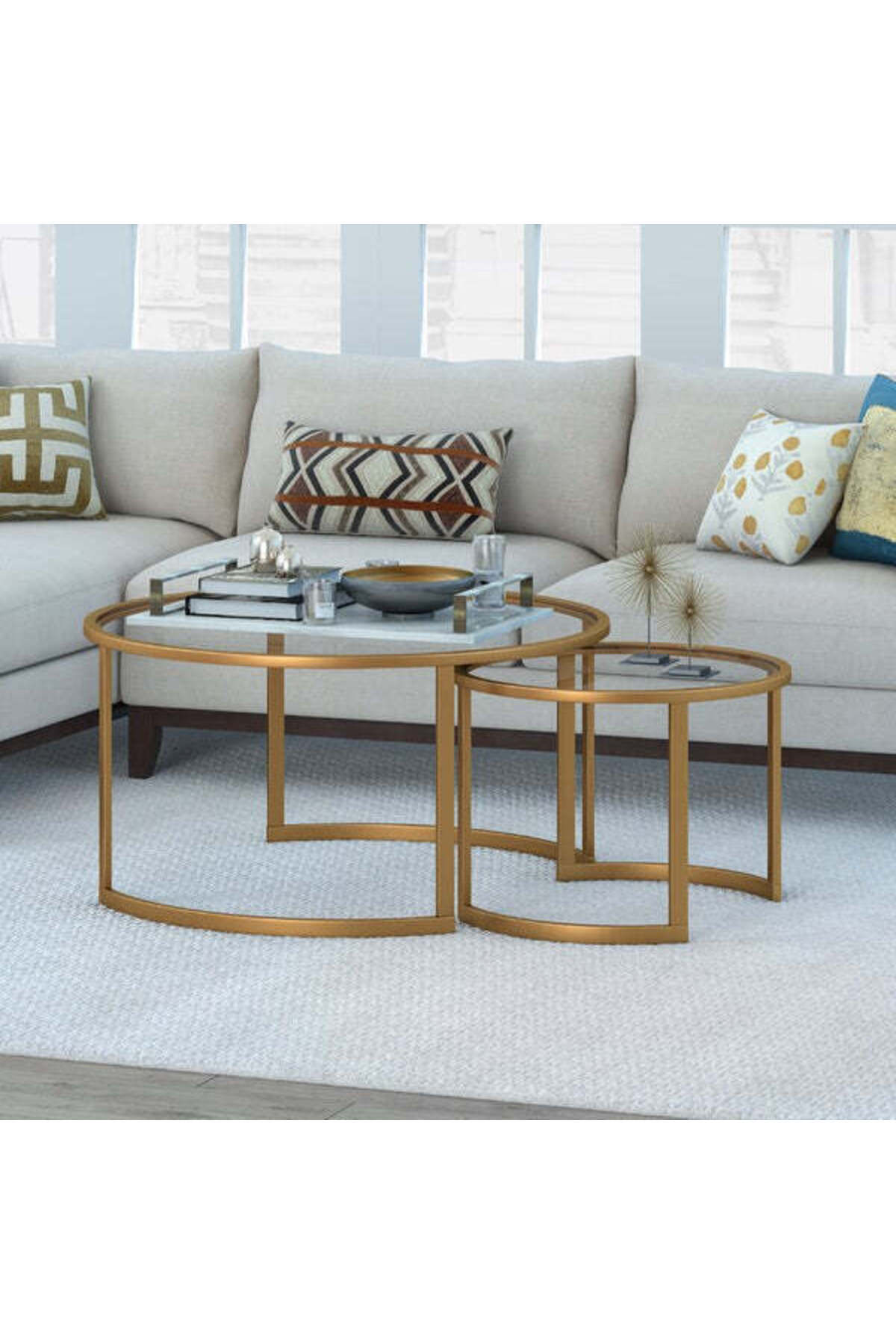 Orient-MDF Nesting Table Set - Modern Design 1