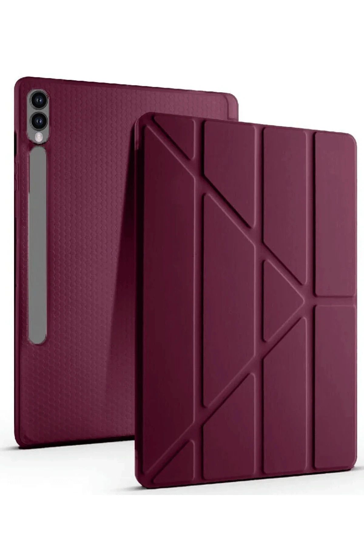 NewFace Samsung Galaxy X610 Tab S9 FE Plus 12.4 Kılıf Kalemlikli Mars Tablet Kılıfı - Mor BSTMY