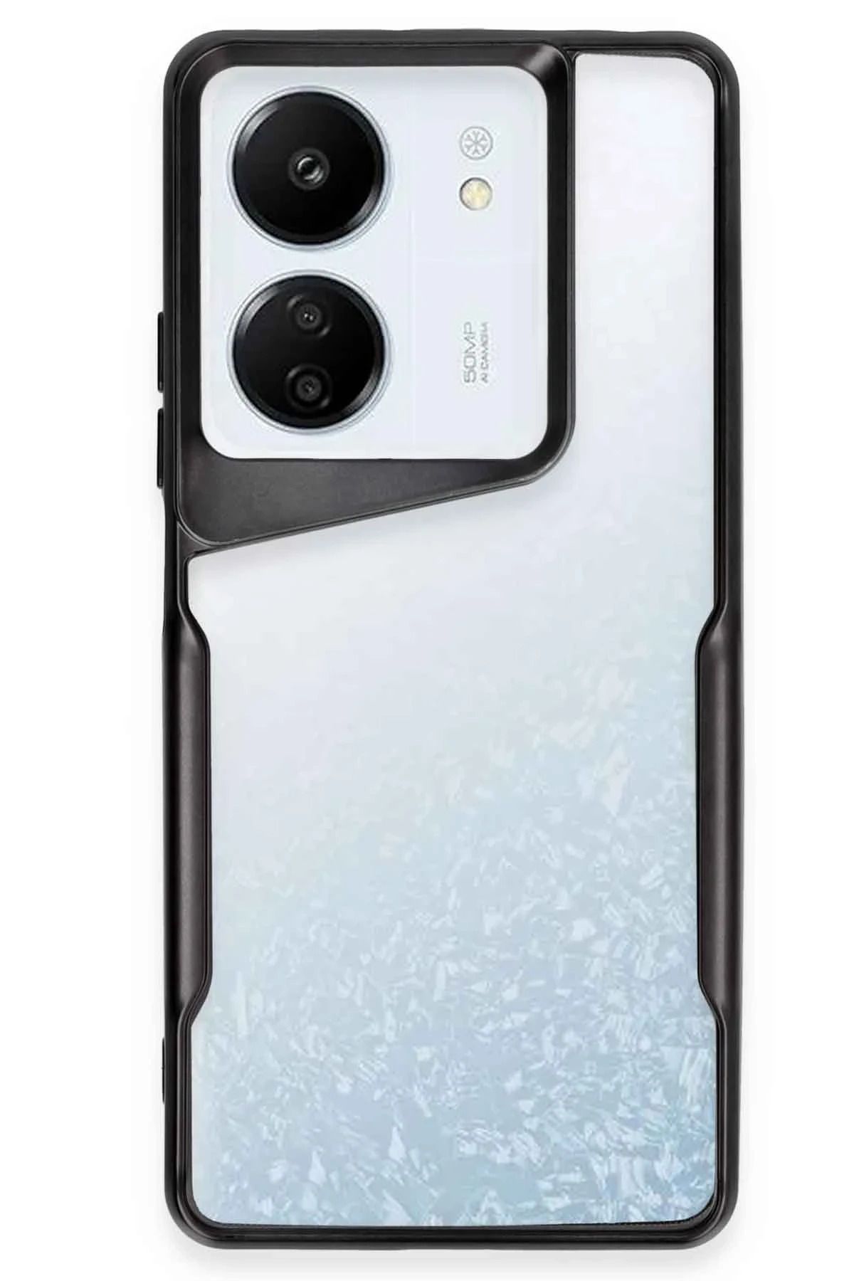 NewFace Xiaomi Redmi 13C Kılıf Boyi Silikon Kapak - Siyah YNSMR