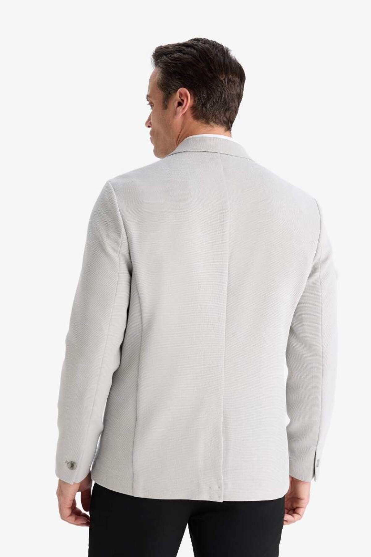 DeFacto-New Season Slim Fit Slim Fit Half Lined Blazer Jacket 6