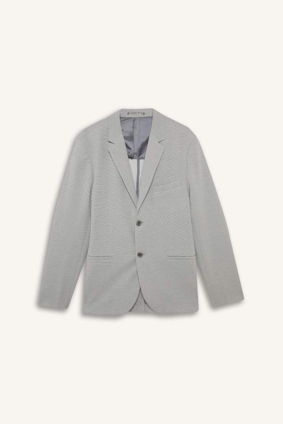 DeFacto-New Season Slim Fit Slim Fit Half Lined Blazer Jacket 7