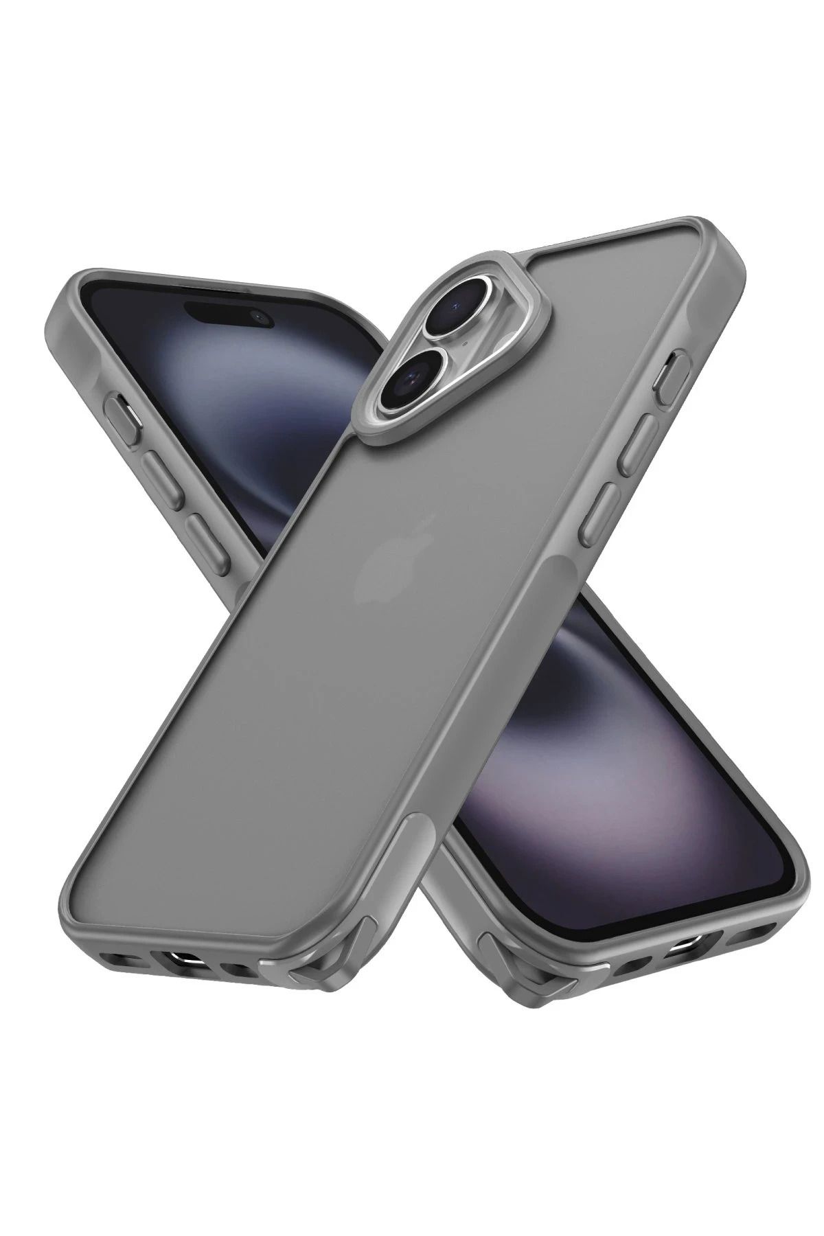 NewFace iPhone 16 Kılıf Elegant Kapak - Titan Gri YNSMR