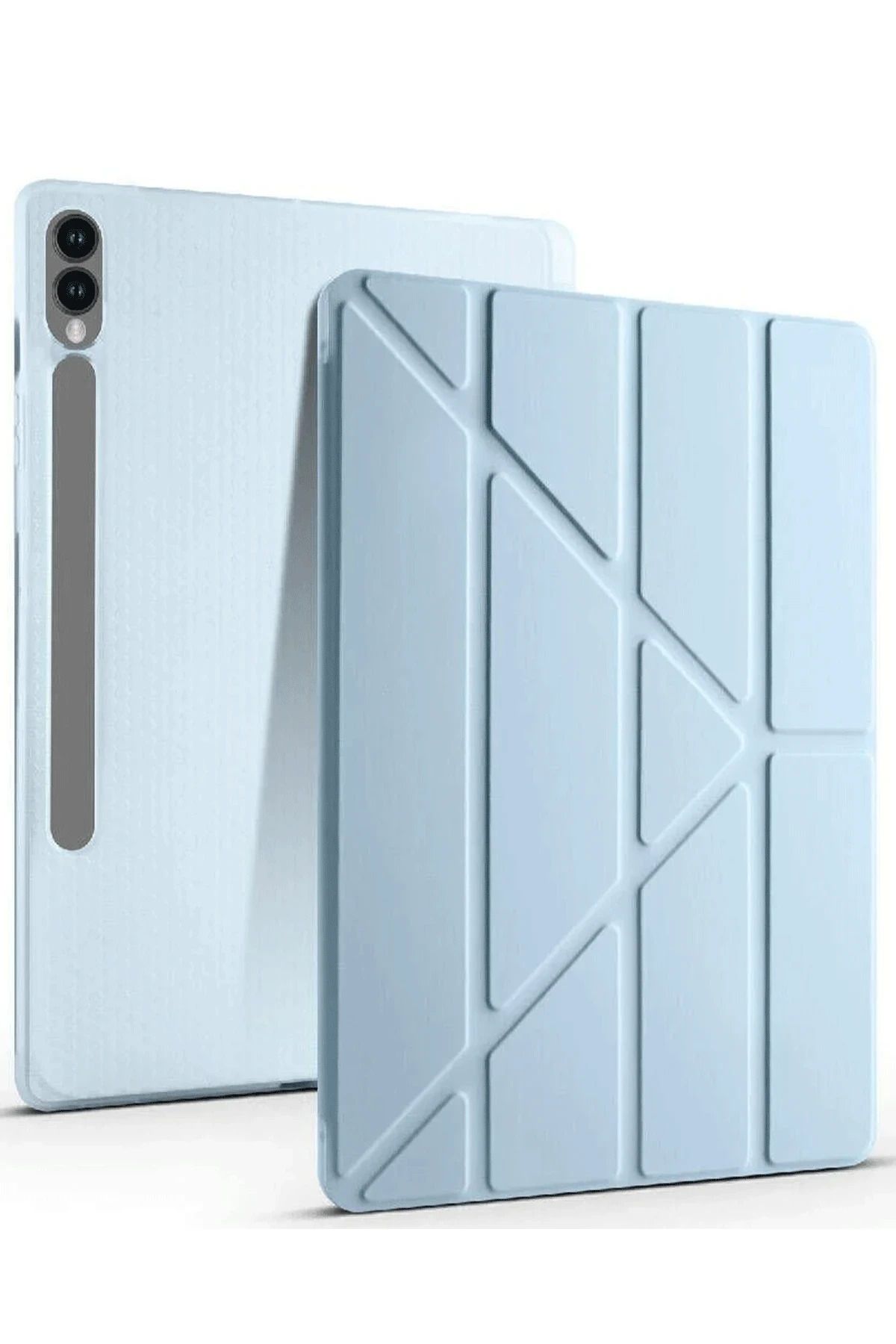 NewFace Samsung Galaxy X610 Tab S9 FE Plus 12.4 Kılıf Kalemlikli Mars Tablet Kılıfı - Mavi BSTMY