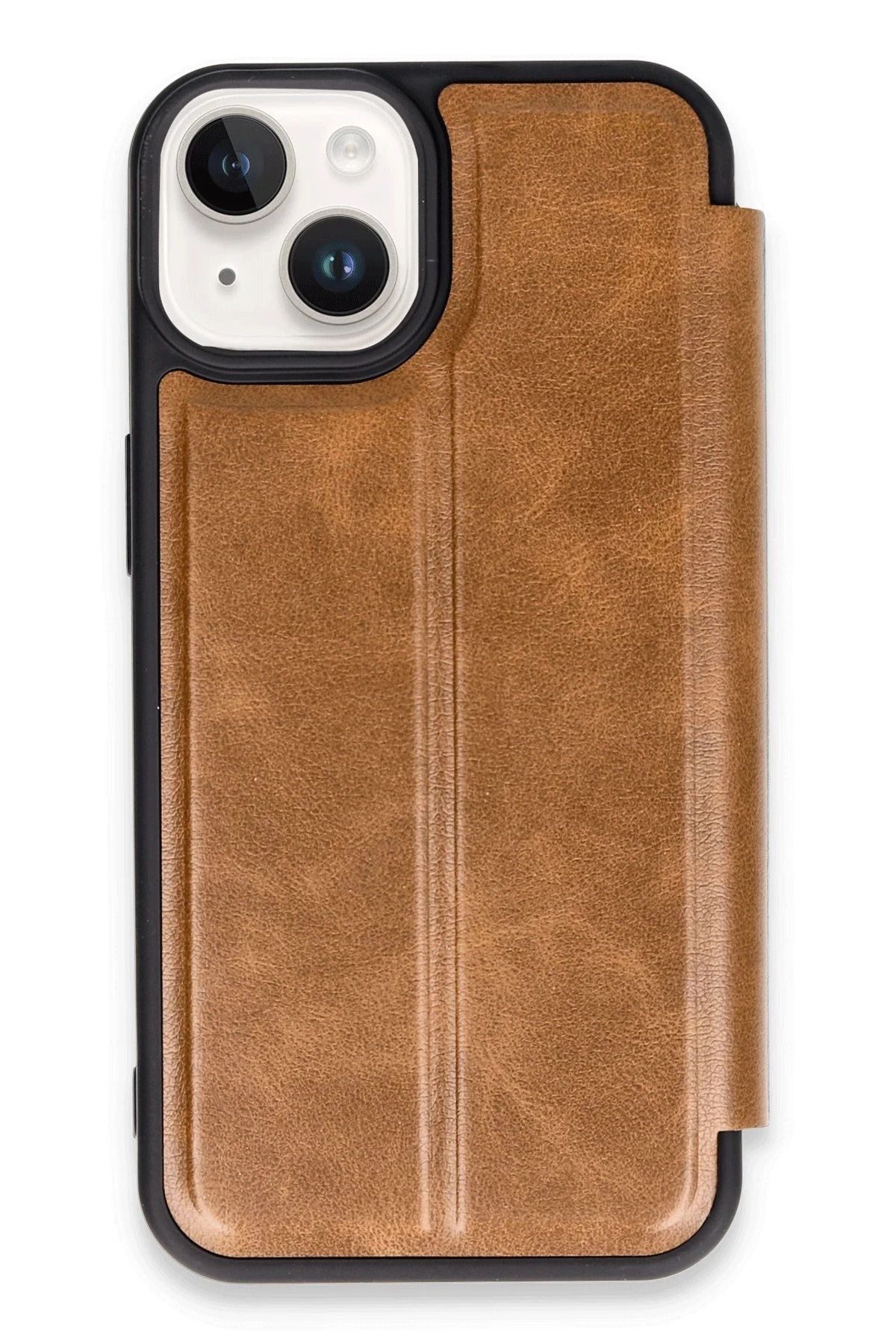 NewFace iPhone 14 Kılıf Flip Cover - Taba NRMSA