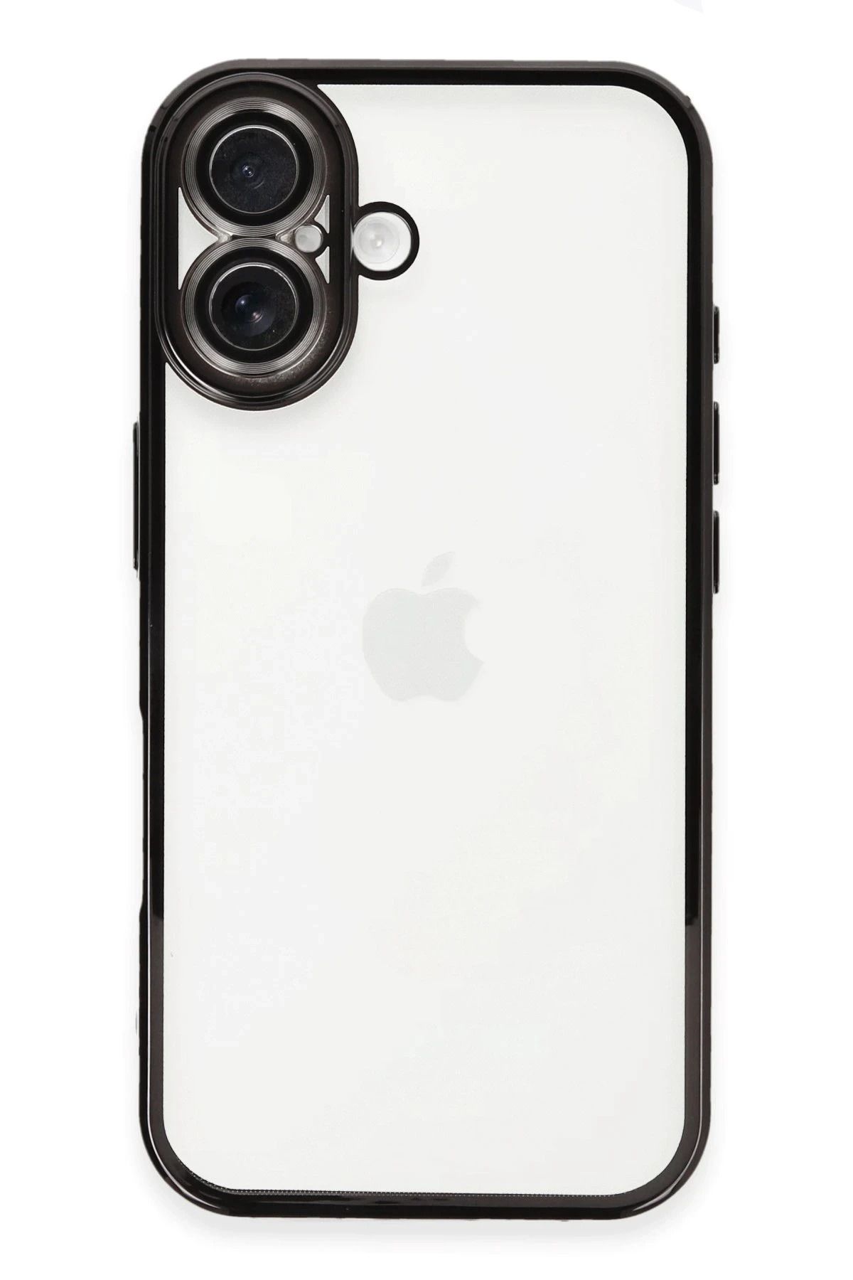 NewFace iPhone 16 Kılıf Lensli Silikon - Siyah BSTMY