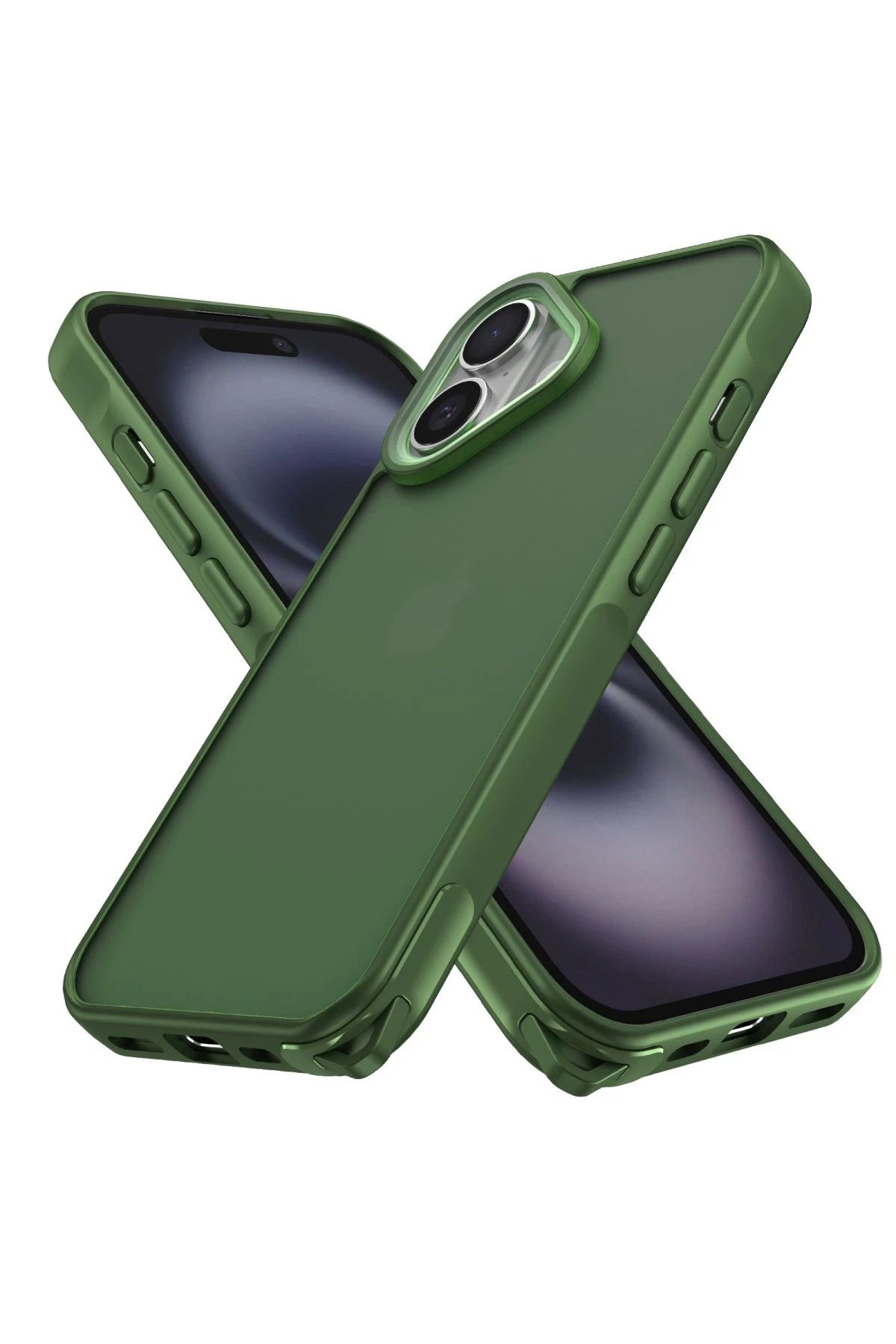 NewFace iPhone 16 Kılıf Elegant Kapak - Yeşil YNSMR
