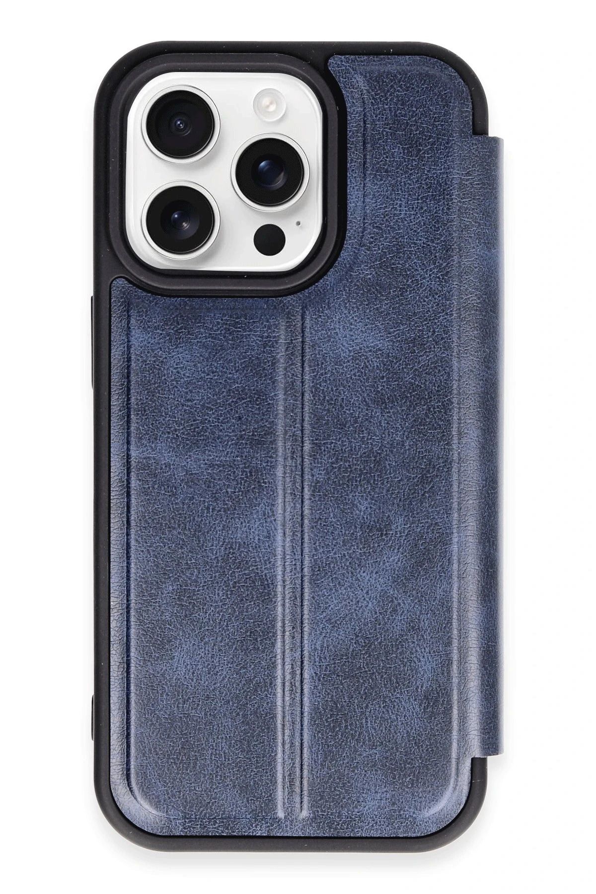 NewFace iPhone 14 Pro Kılıf Flip Cover - Lacivert INSLM