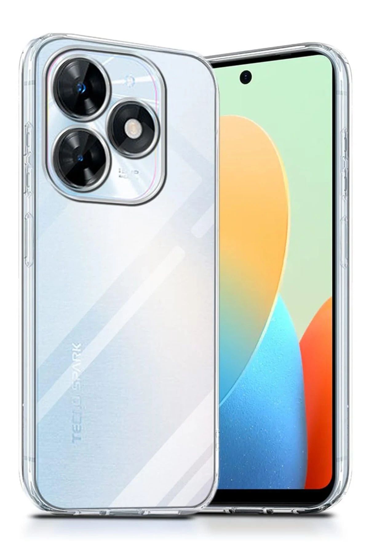 NewFace Tecno Spark Go 2024 Kılıf Lüx Şeffaf Silikon HNZRN