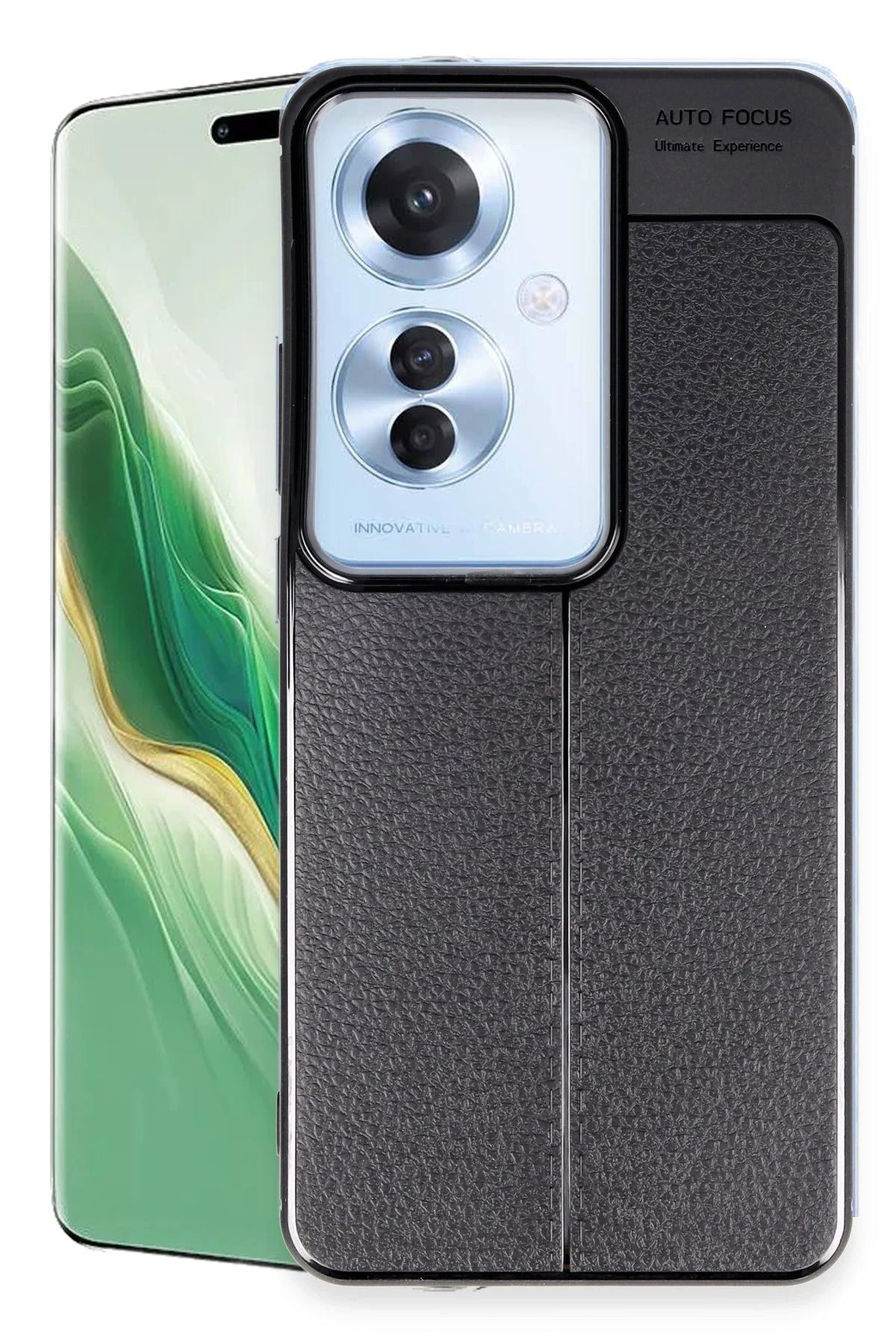 NewFace Reno 11F Kılıf Auto Focus Kapak - Siyah BSTMY