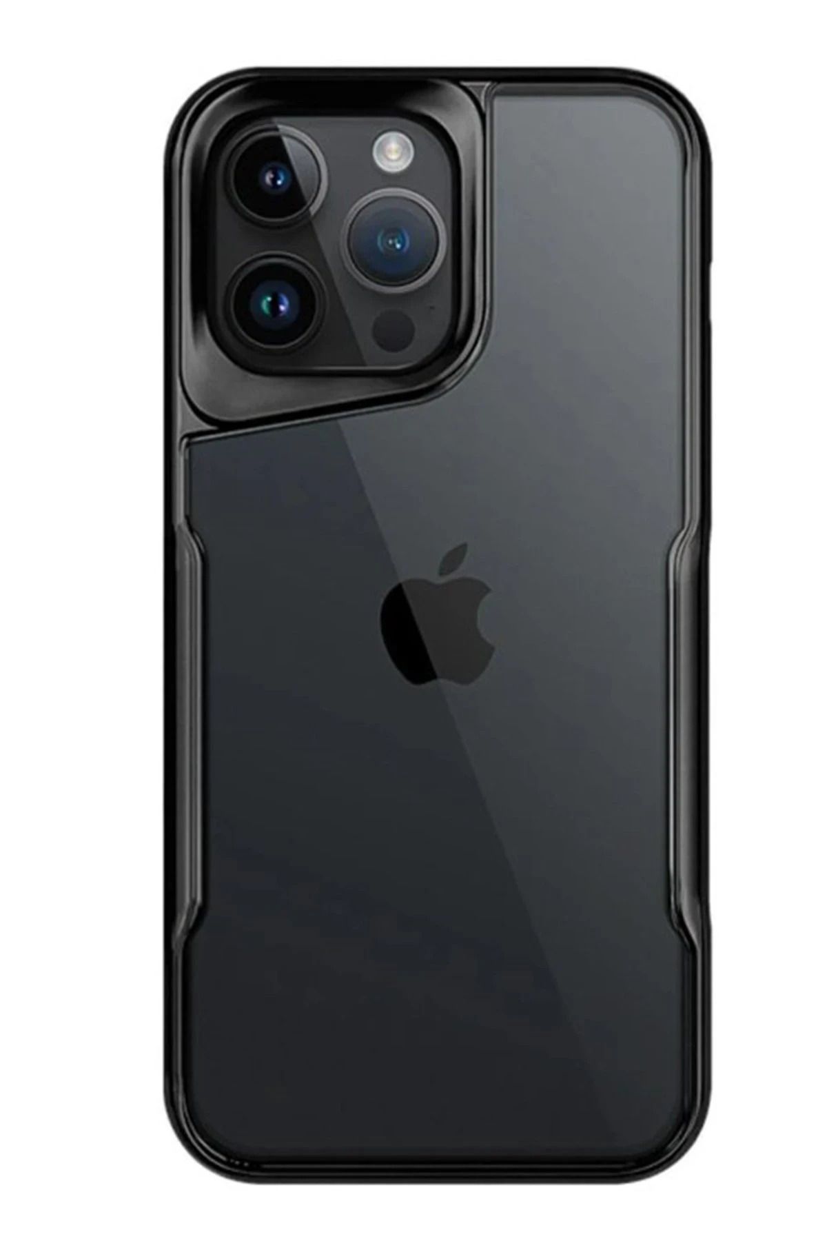NewFace iPhone 15 Pro Kılıf Boyi Silikon Kapak - Siyah YNSMR