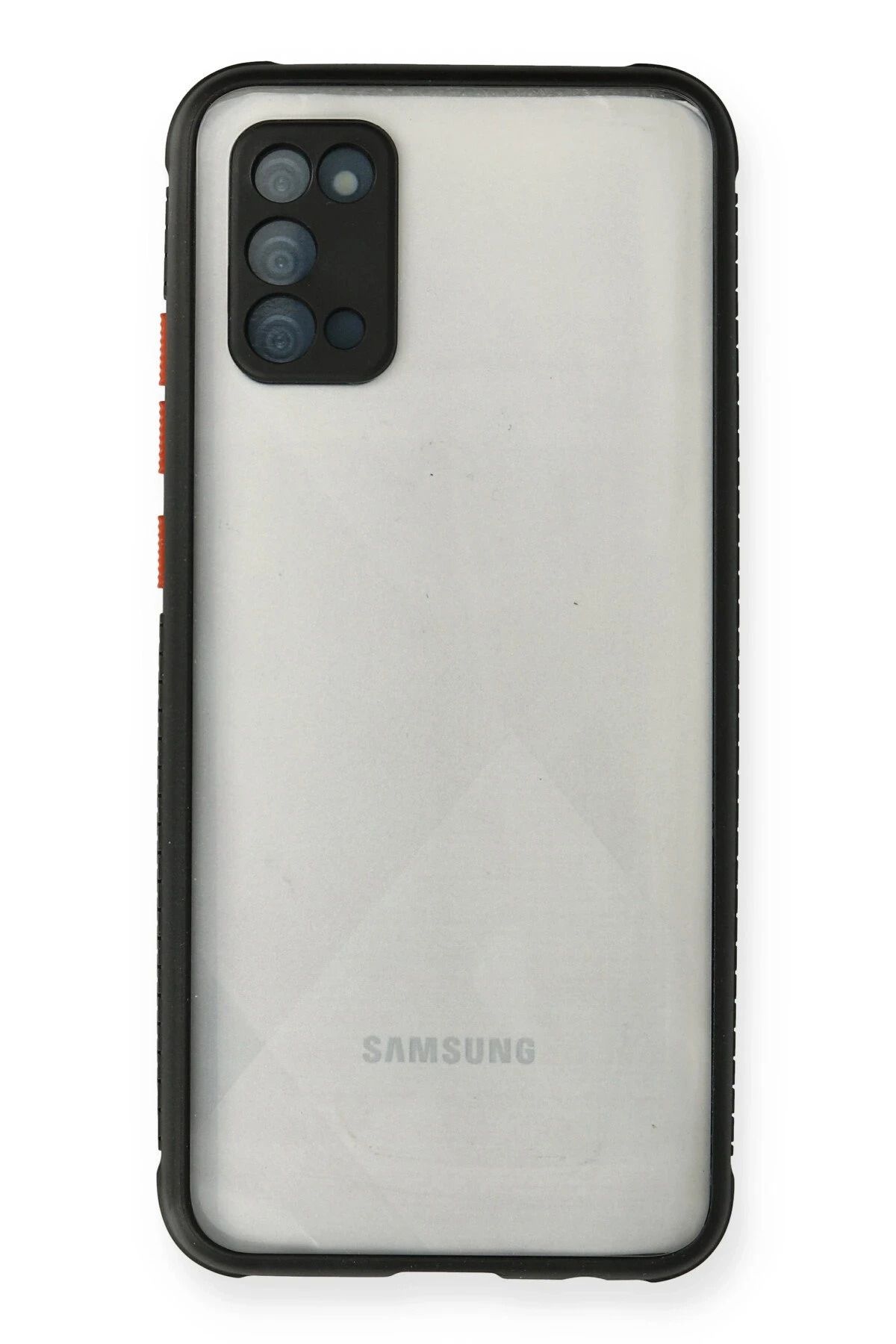 NewFace Samsung Galaxy A02S Kılıf Miami Şeffaf Silikon - Siyah FERRG